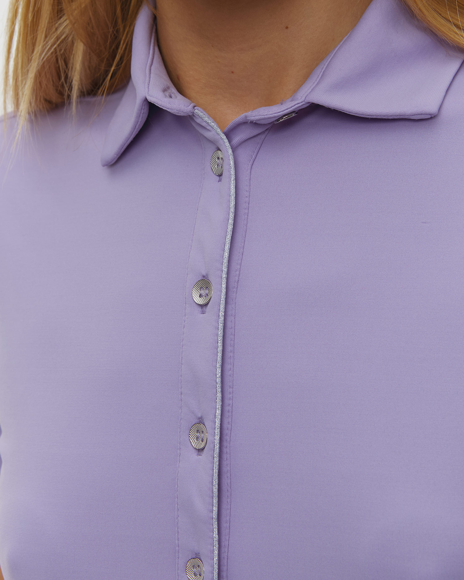 Women's purple polo Chervo Anchise