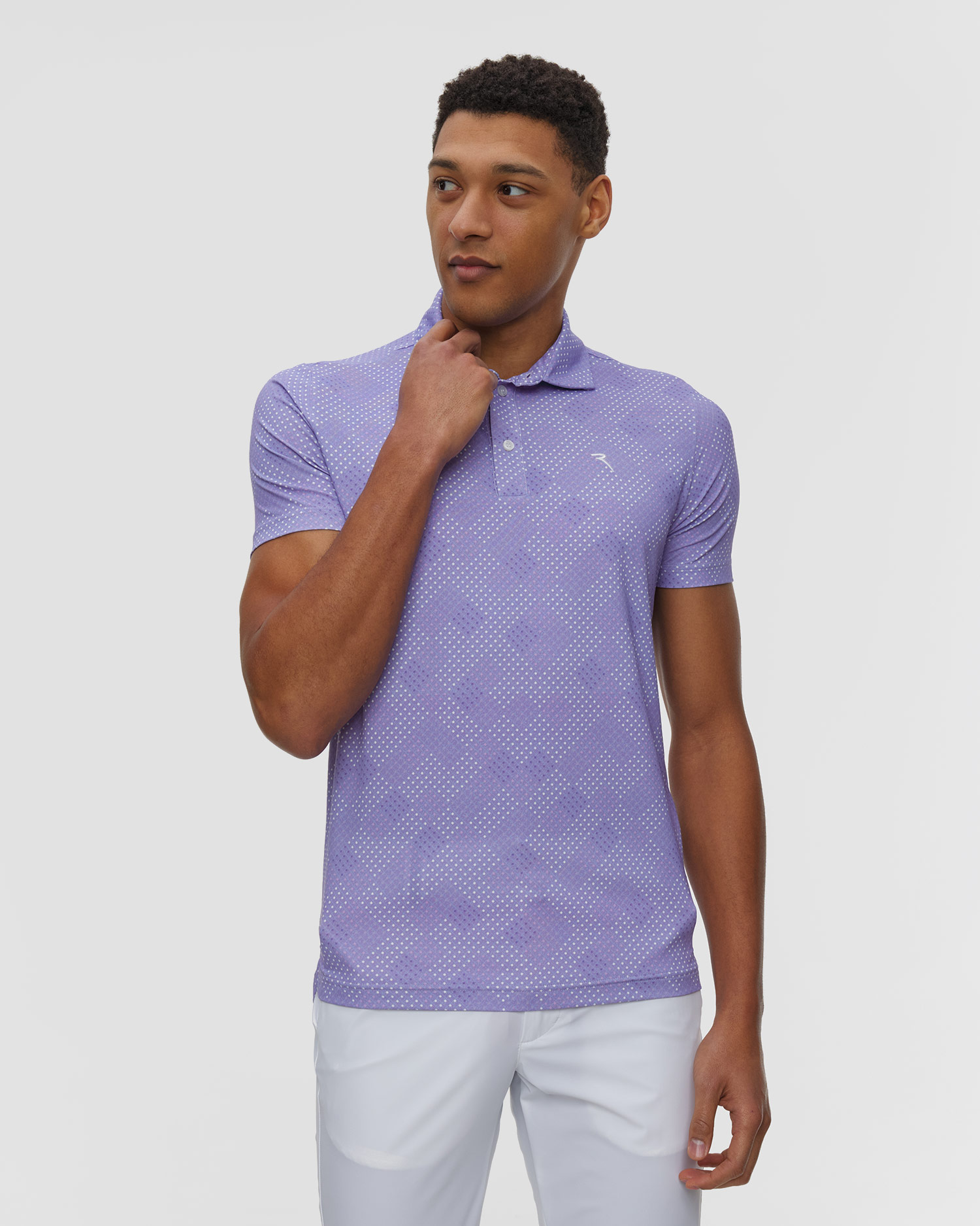 Polo pour hommes Chervo Agree, Couleur: Fioletowy,Print