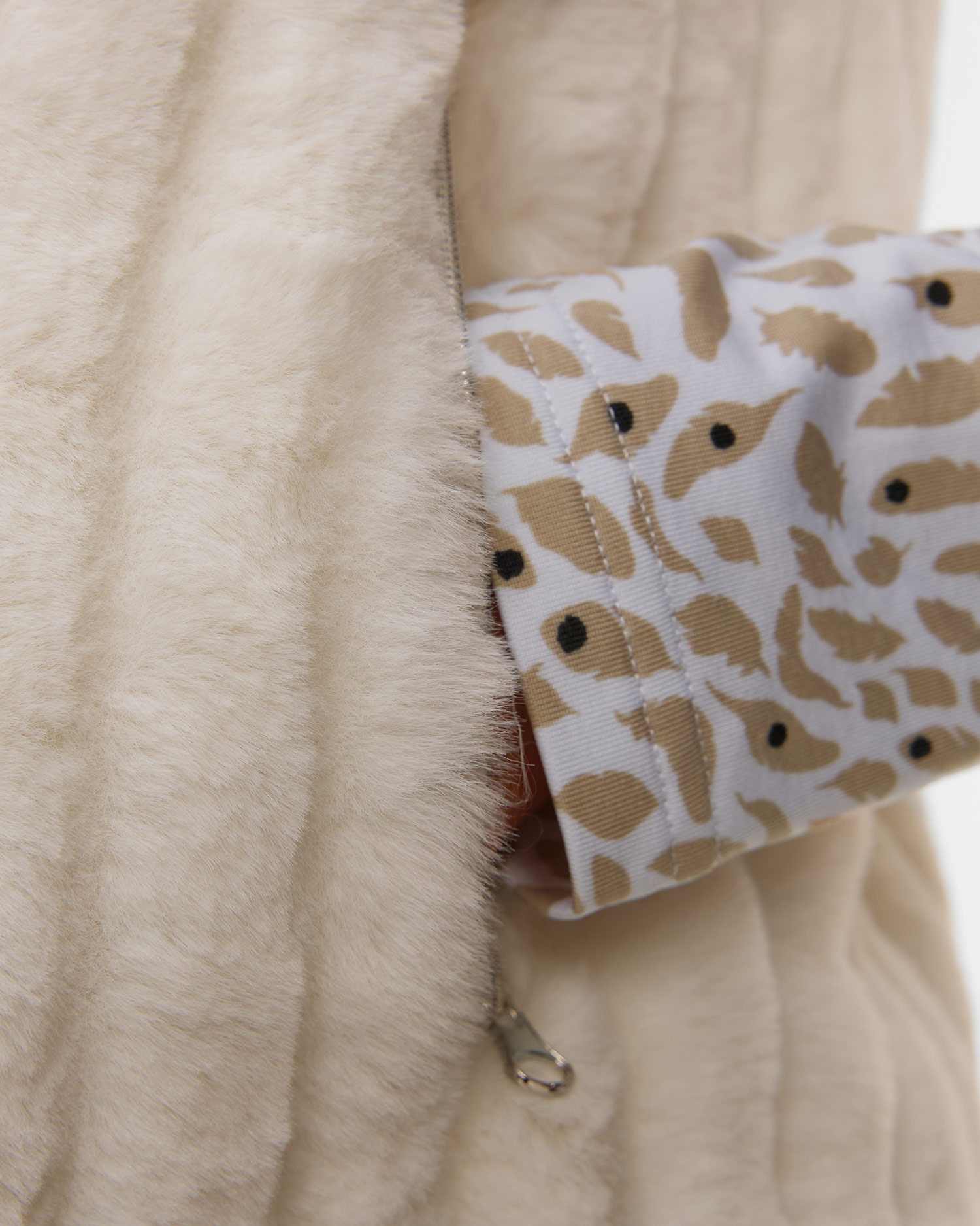 Double-sided waistcoat with fur Chervo Export