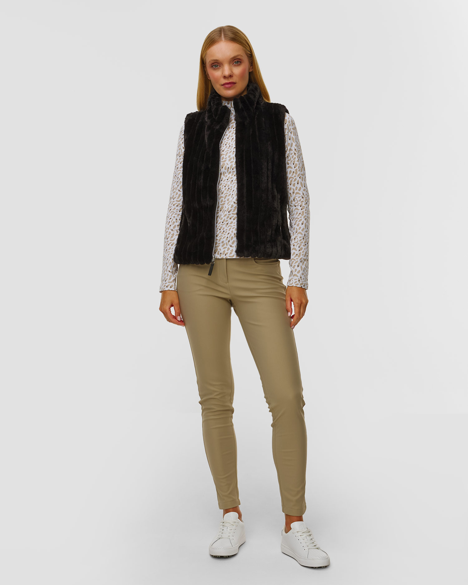 Double-sided waistcoat with fur Chervo Export