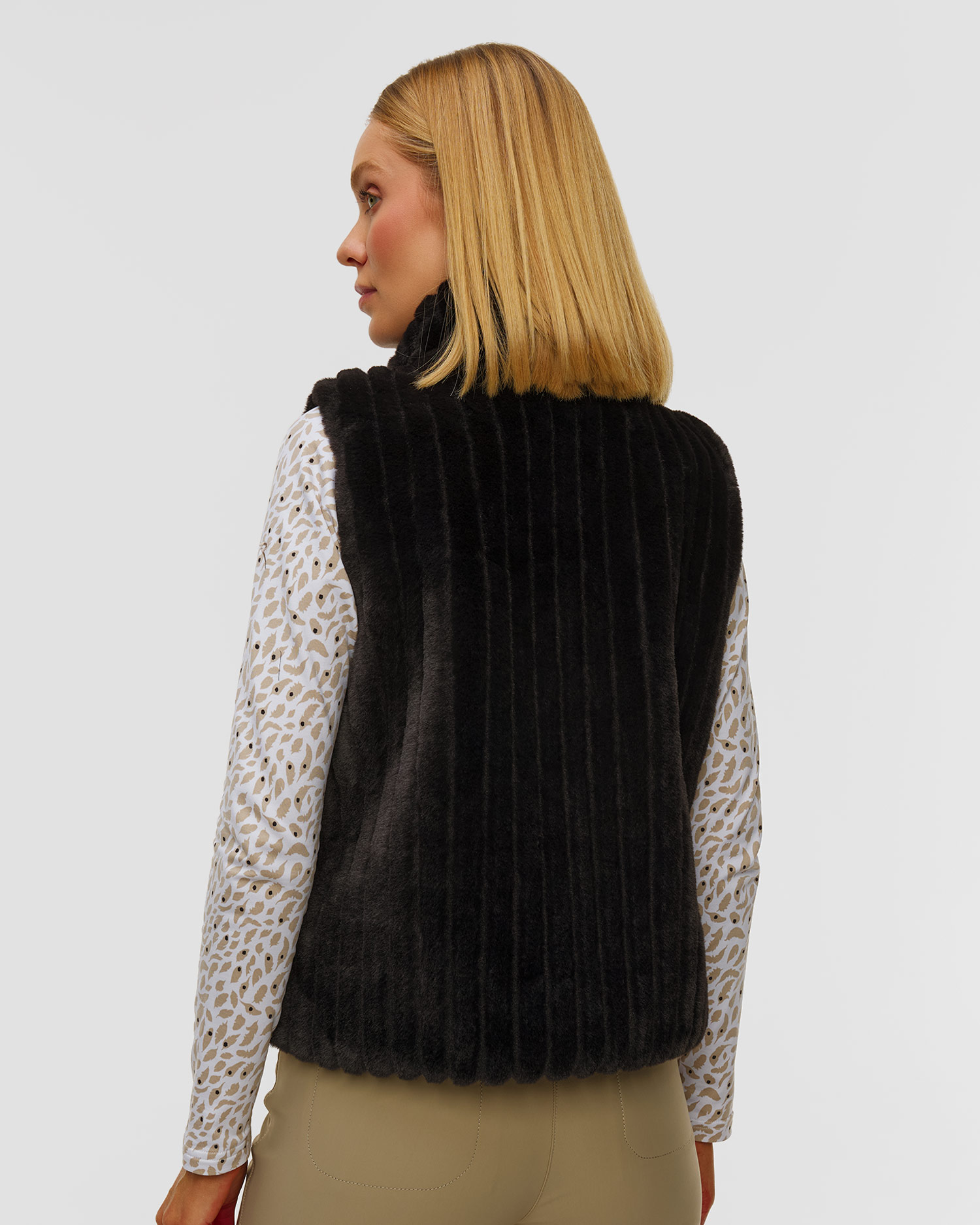 Double-sided waistcoat with fur Chervo Export