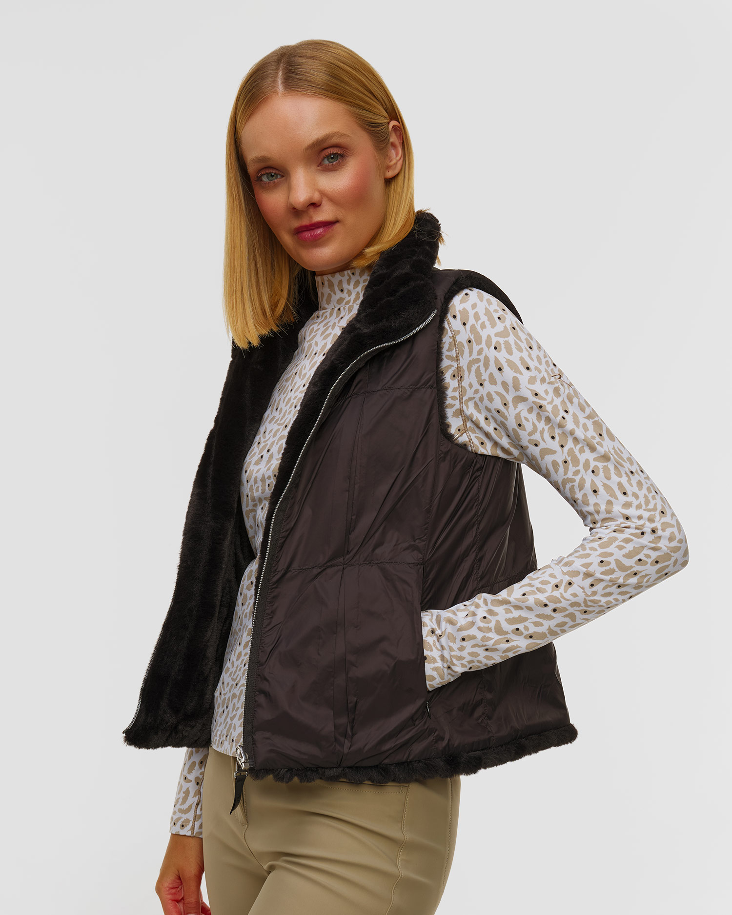 Gilet double face avec fourrure Chervo Export