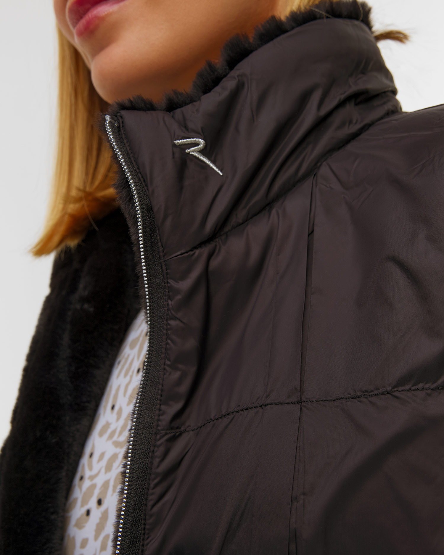 Double-sided waistcoat with fur Chervo Export