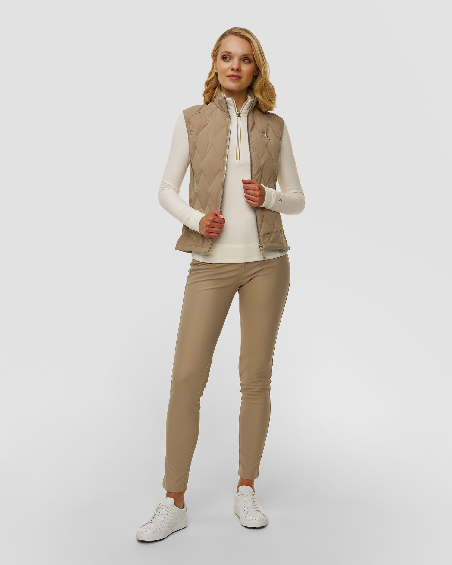 Beżowa kamizelka damska Chervo Esploratrice