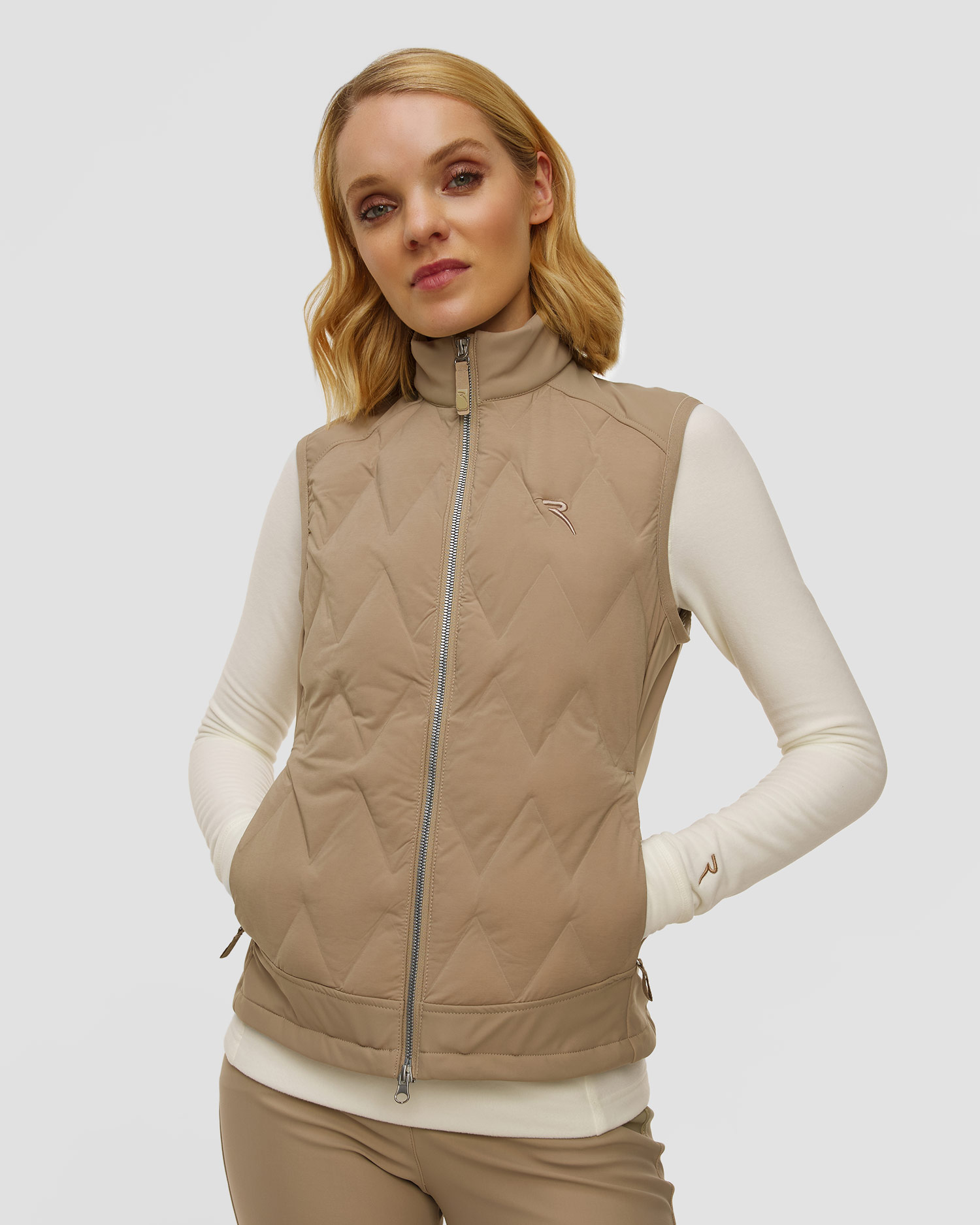 Beżowa kamizelka damska Chervo Esploratrice