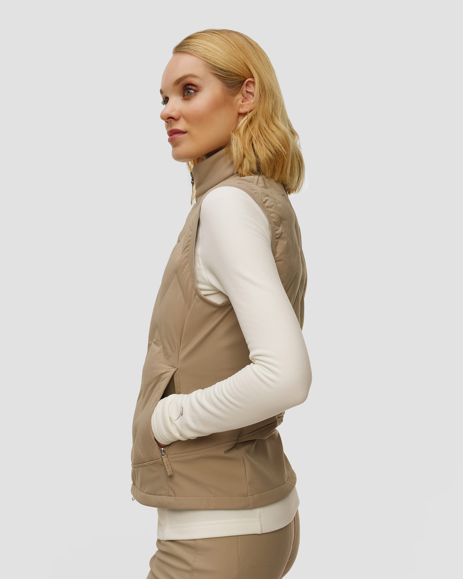 Beżowa kamizelka damska Chervo Esploratrice