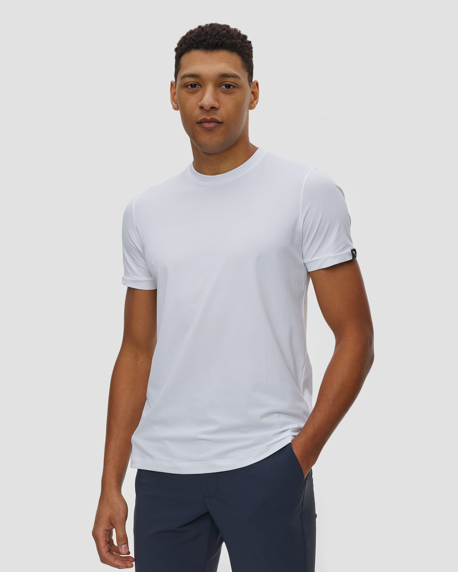 T-shirt pour hommes Chervo Lamberto, Couleur: Biały