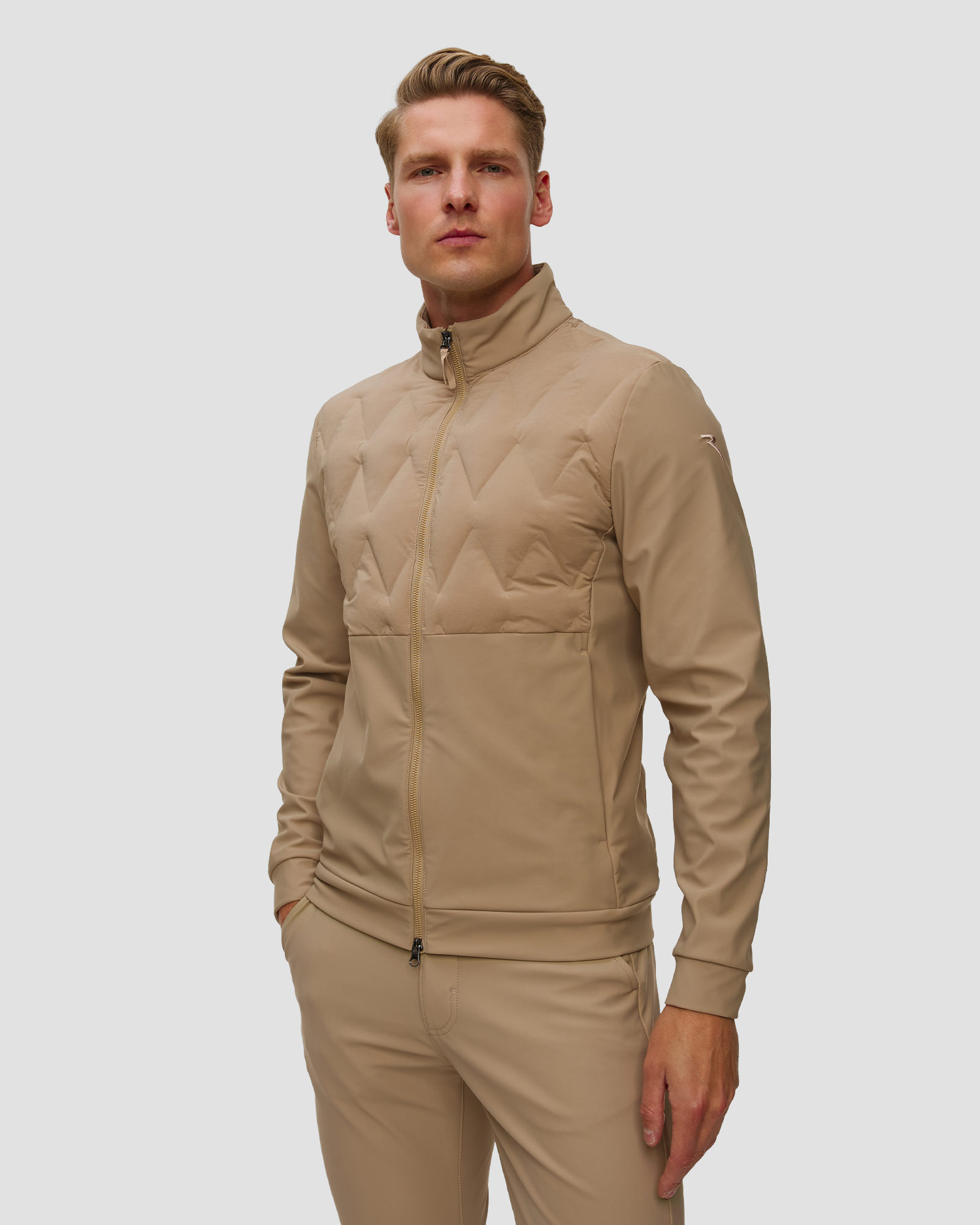 Beżowa kurtka męska Chervo Musicista