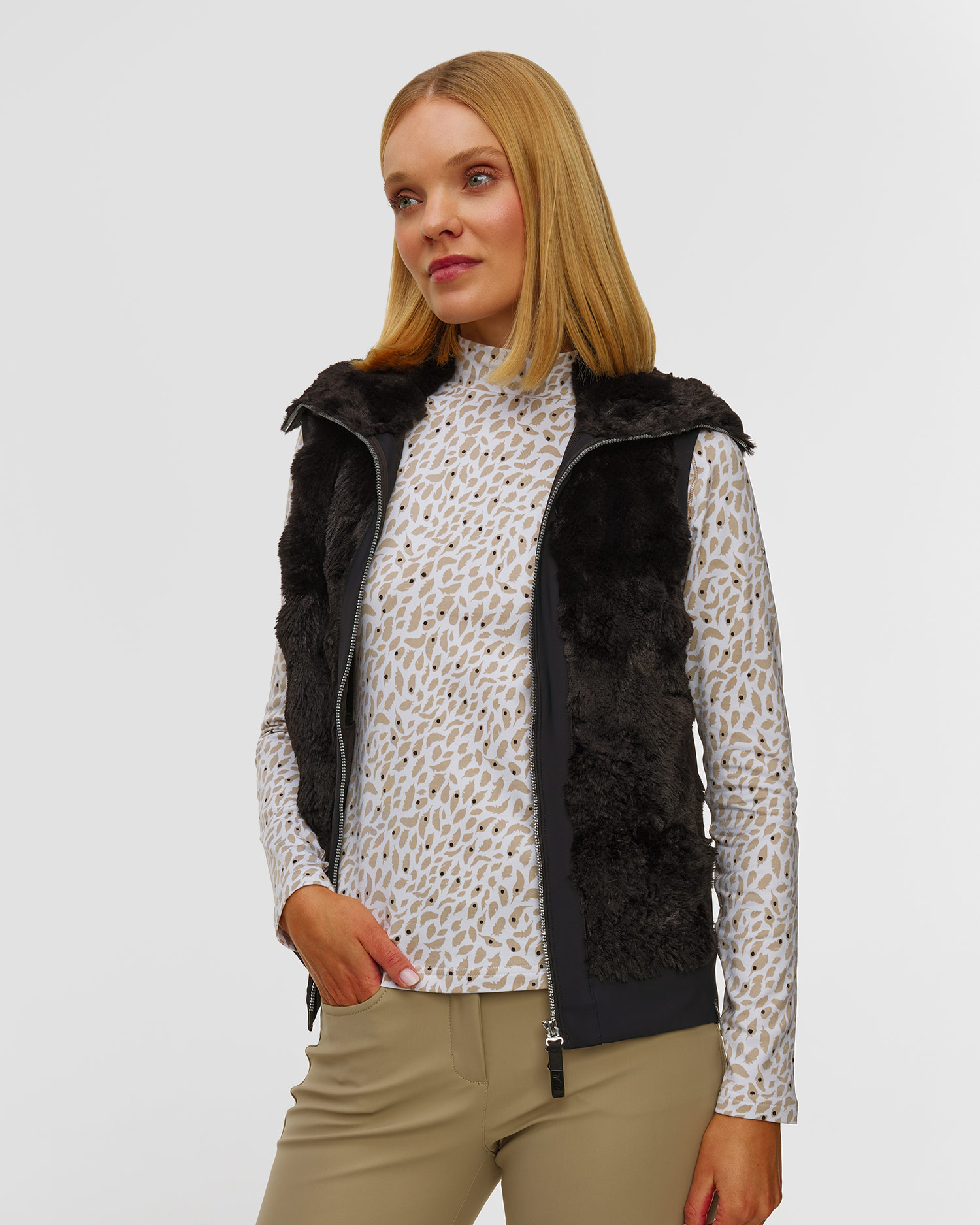 Women's fur waistcoat Chervo Paid