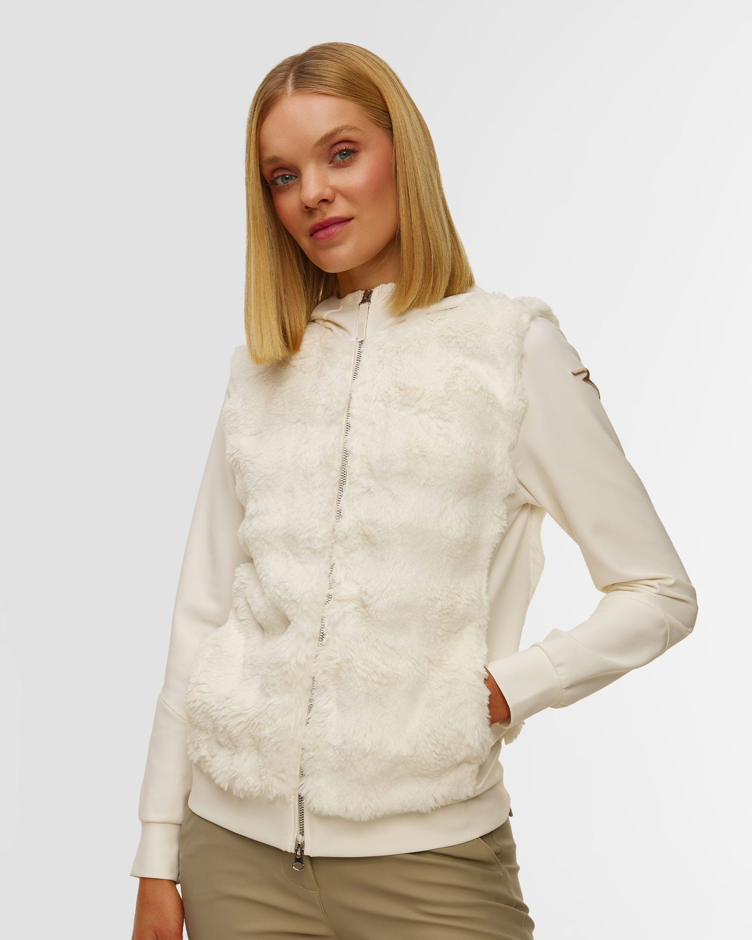 Sweat-shirt hybride en fourrure Chervo Pacifica