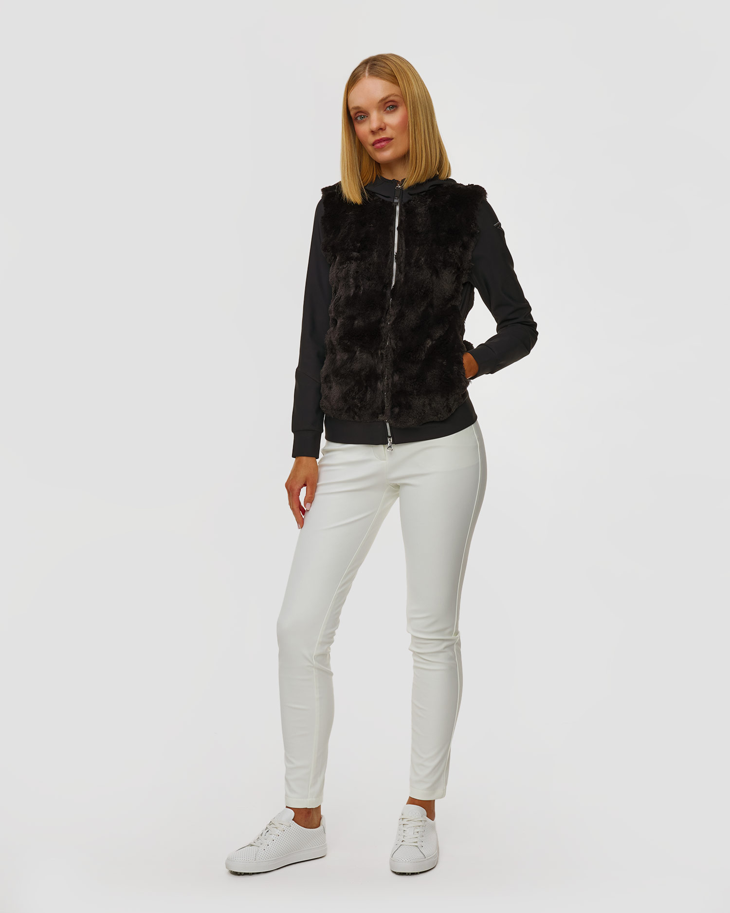 Sweat-shirt hybride en fourrure Chervo Pacifica