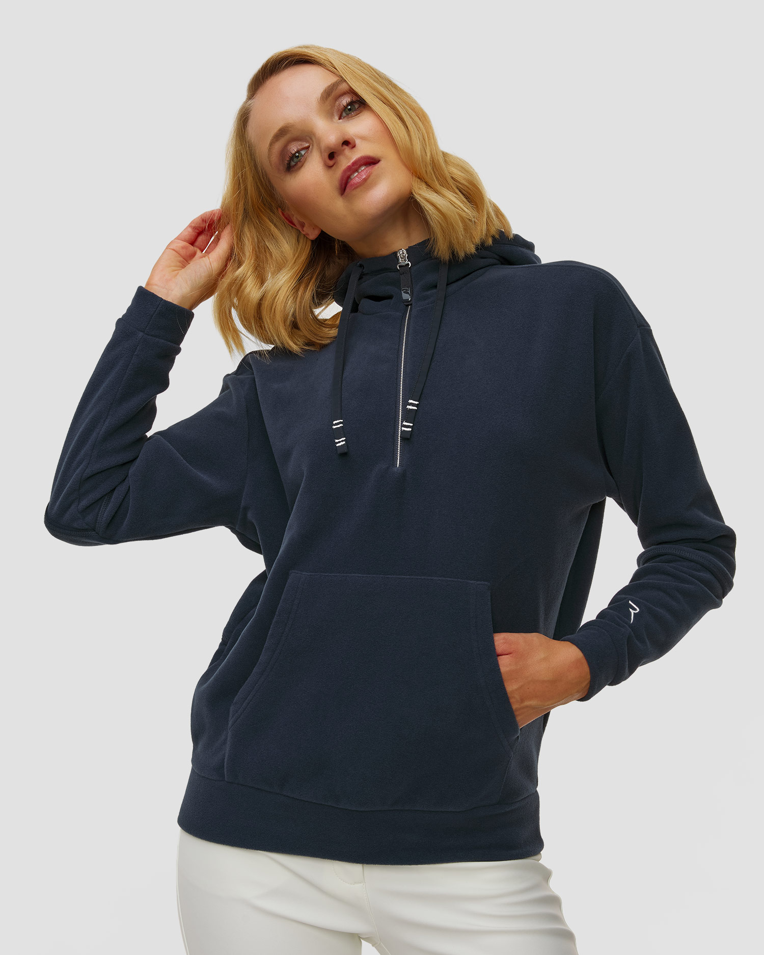 Granatowa bluza z kapturem damska Chervo Partita