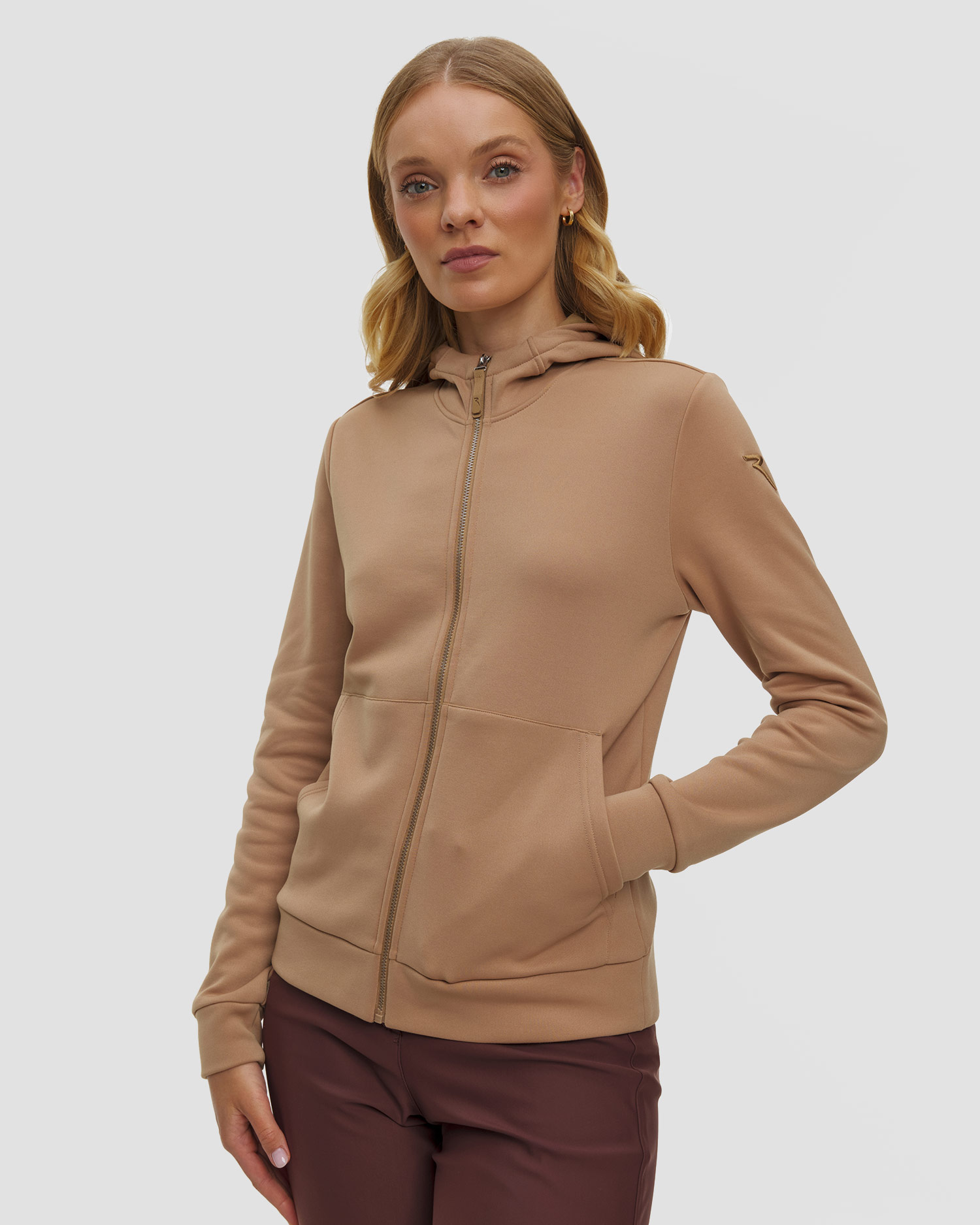 Felpa in pile con cappuccio e zip Chervo Pennsylvania