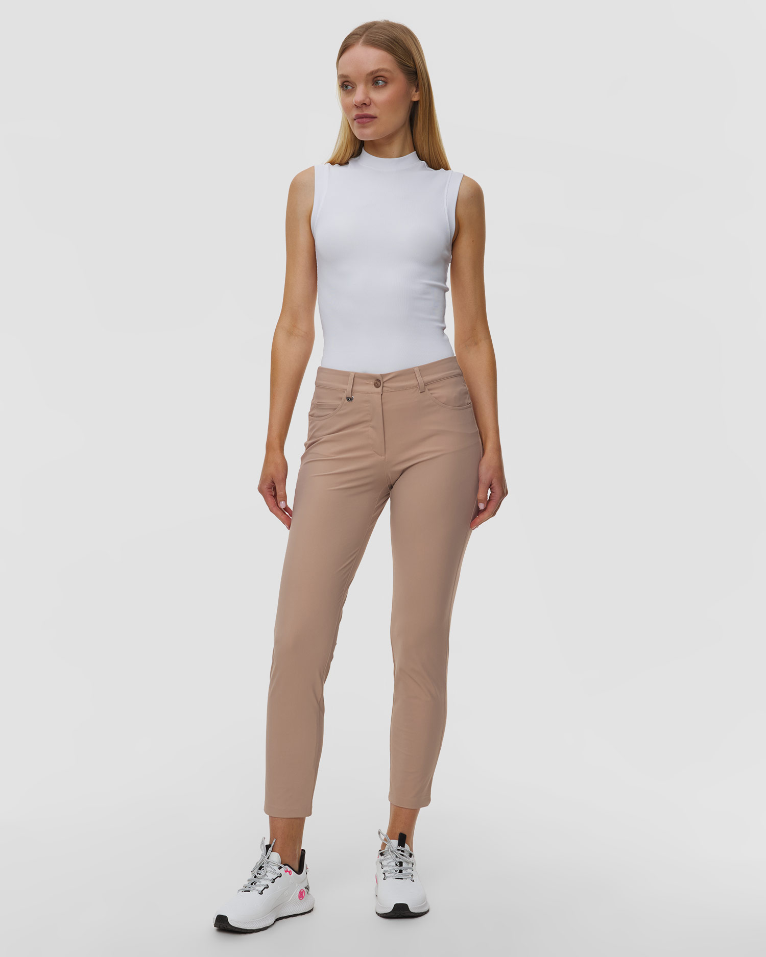 Pantalon beige pour femmes Chervo Silla