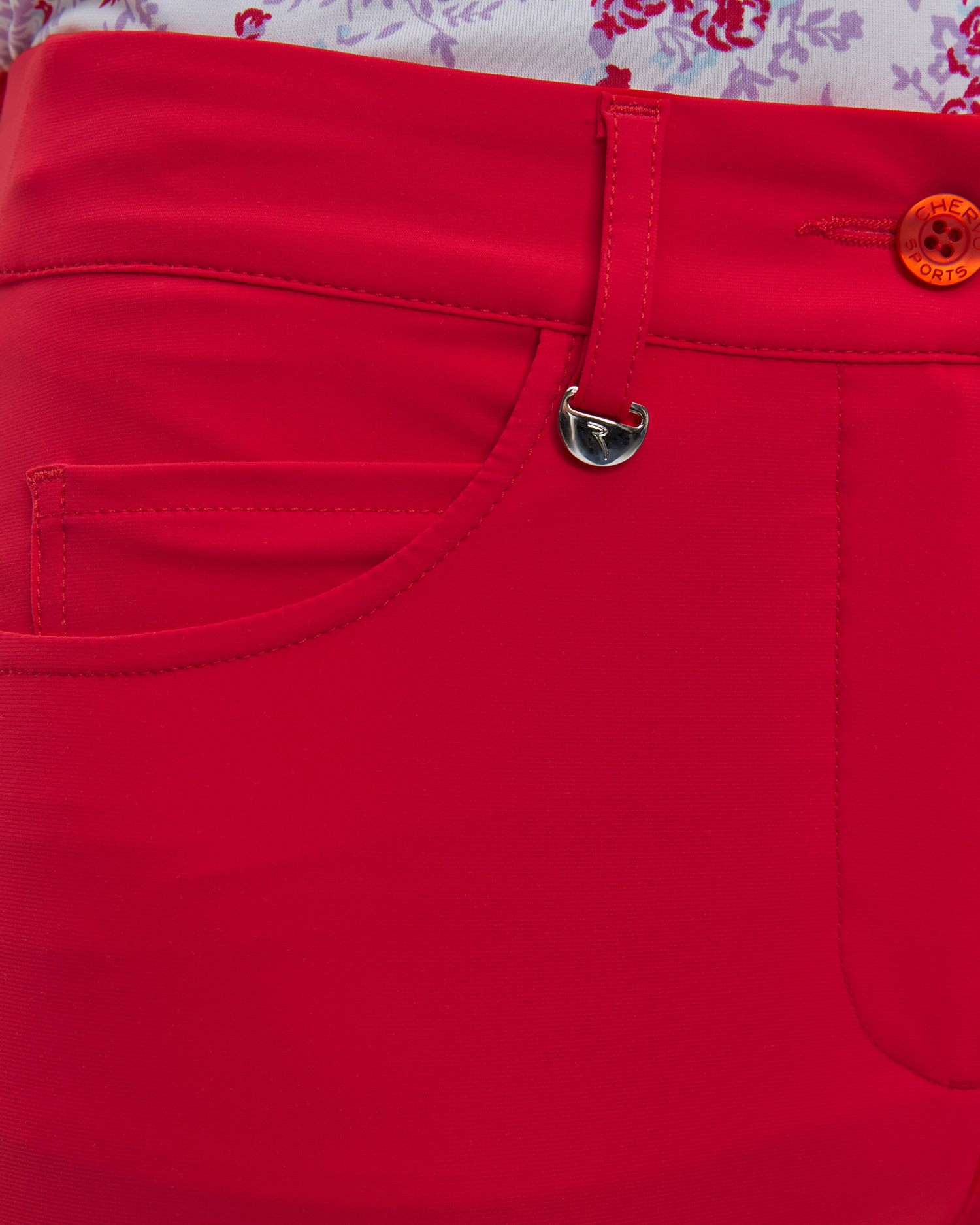 Pantalon rouge pour femmes Chervo Silla