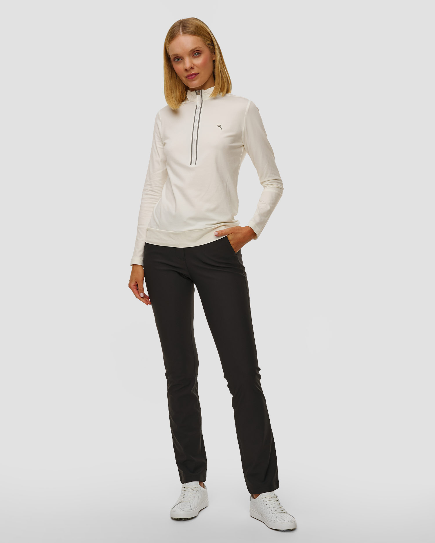 Pantalon softshell noir pour femmes Chervo Sisma