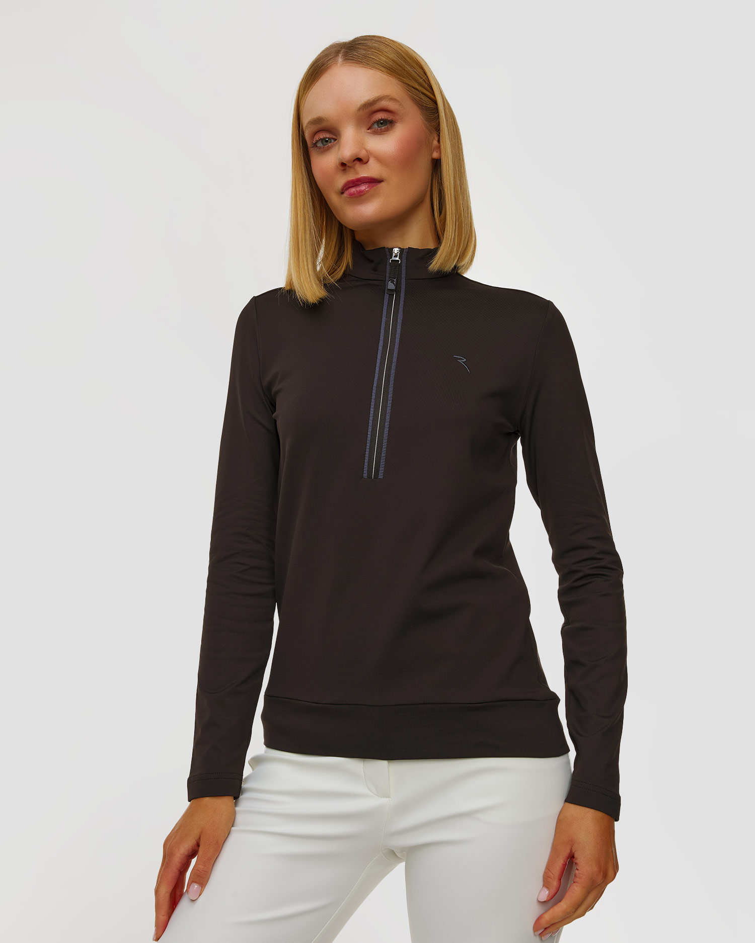 Col roulé noir pour femmes Chervo Trapezista