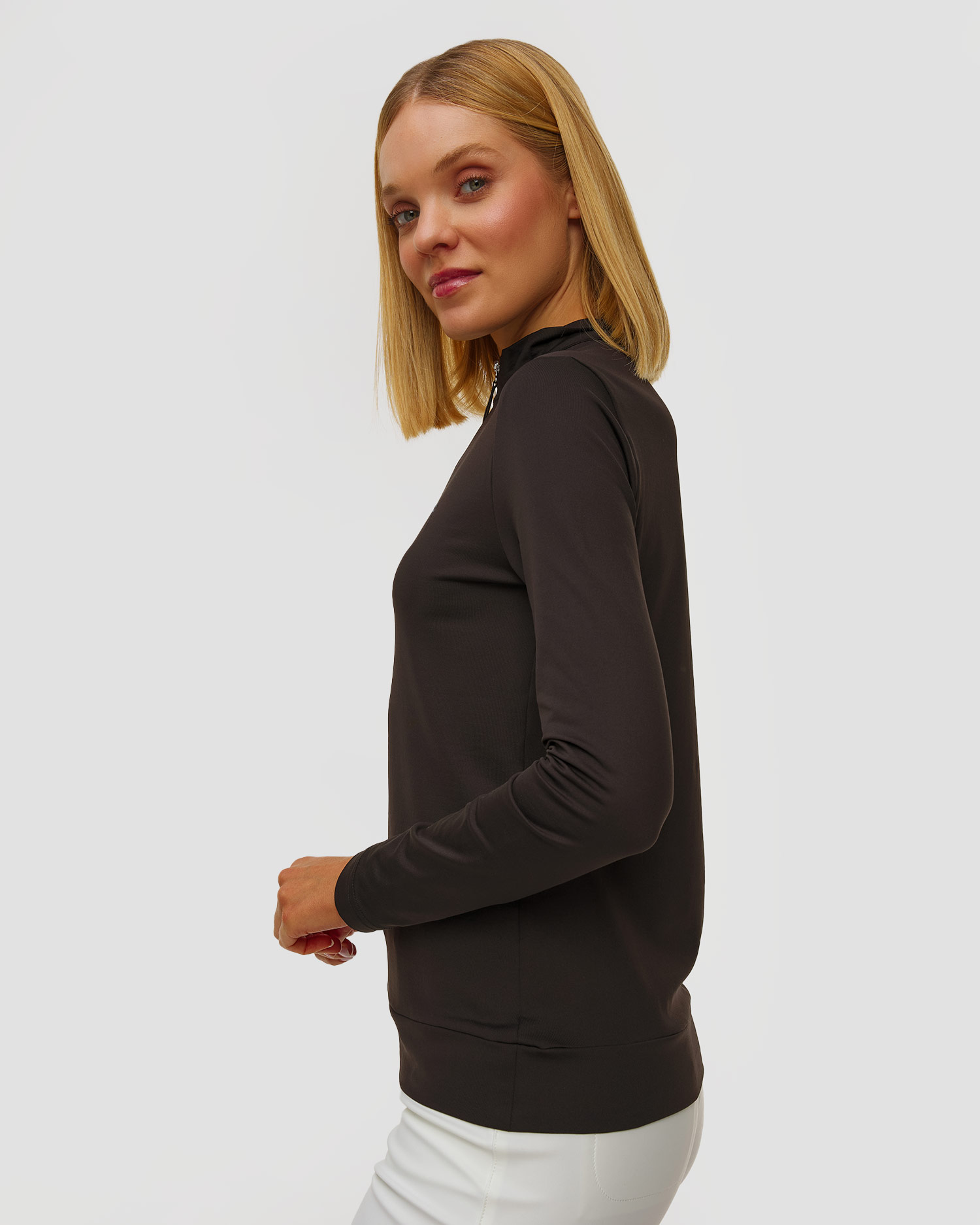 Women's black turtleneck Chervo Trapezista