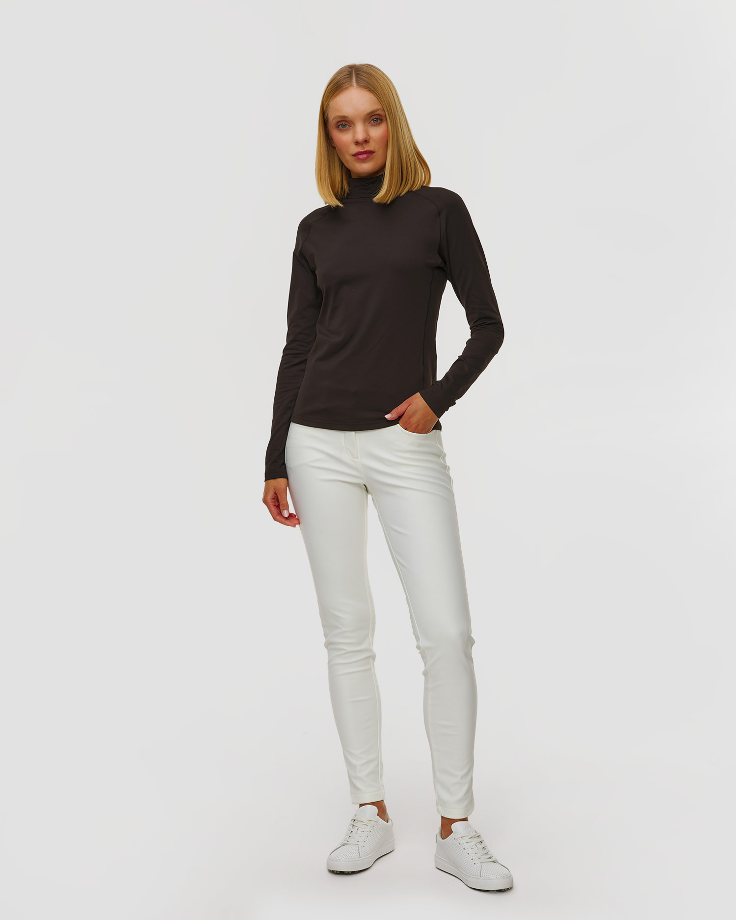 Women's black turtleneck Chervo Tester