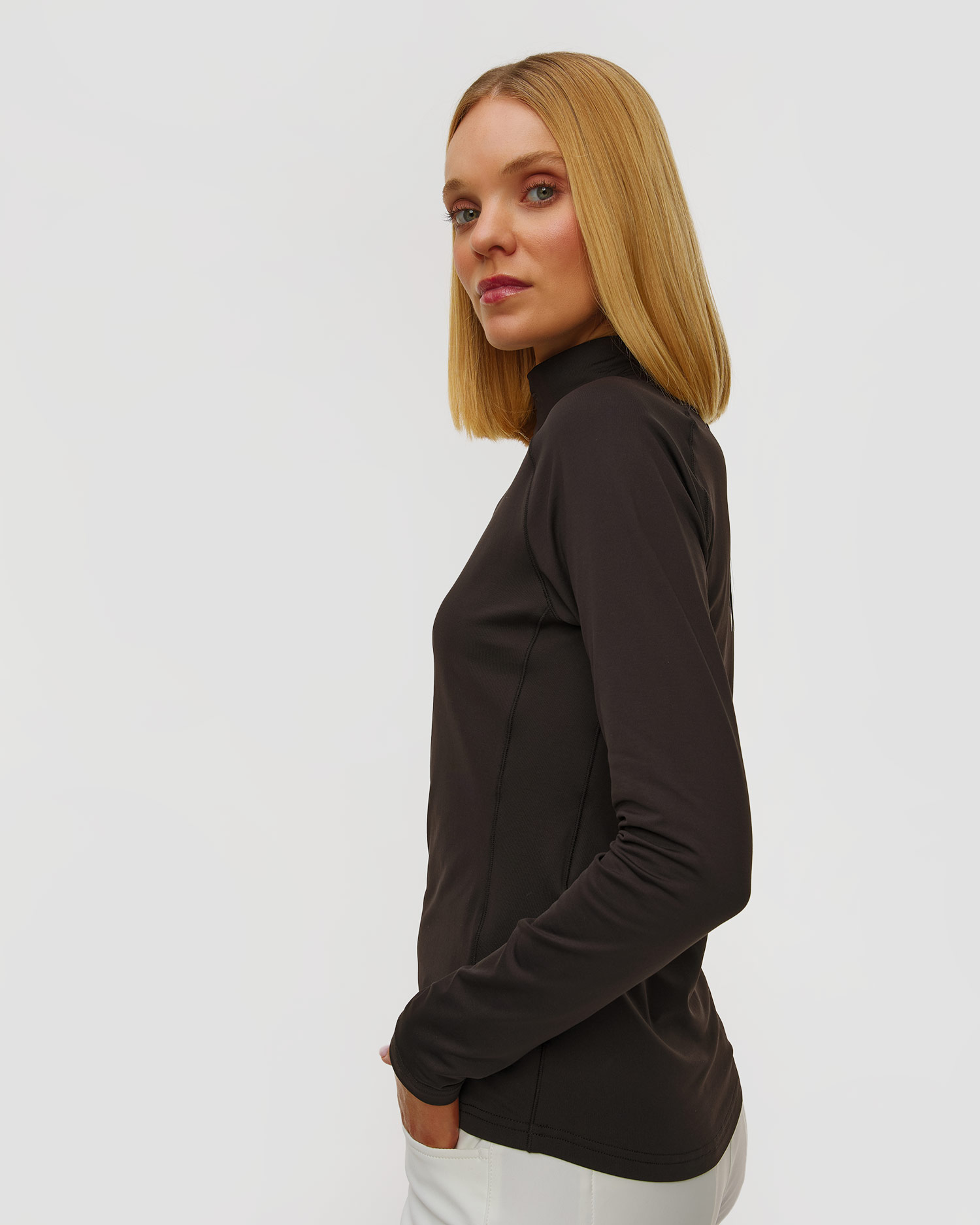 Women's black turtleneck Chervo Tester