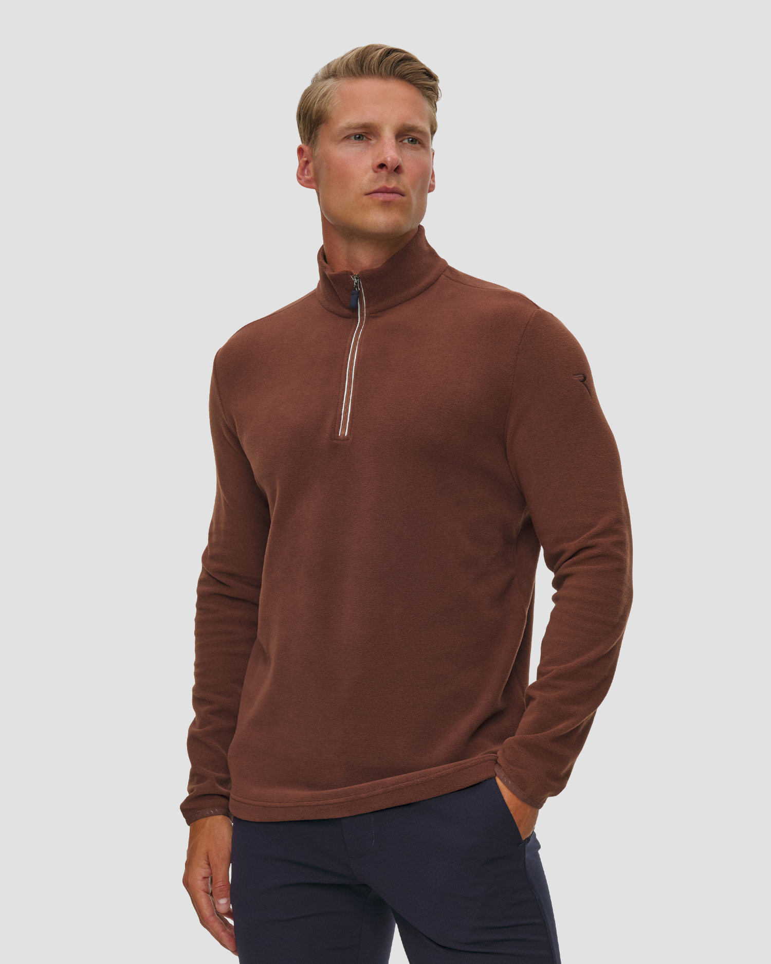 Chervo Tago Herren-Sweatshirt mit Rollkragen, Farbe/Muster: Brązowy