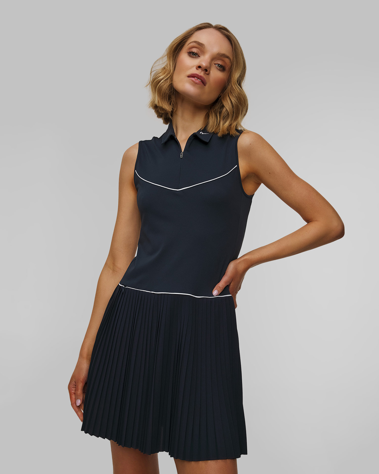 Sukienka golfowa Chervo Vittoria, Kolor/Wzór: Granatowy