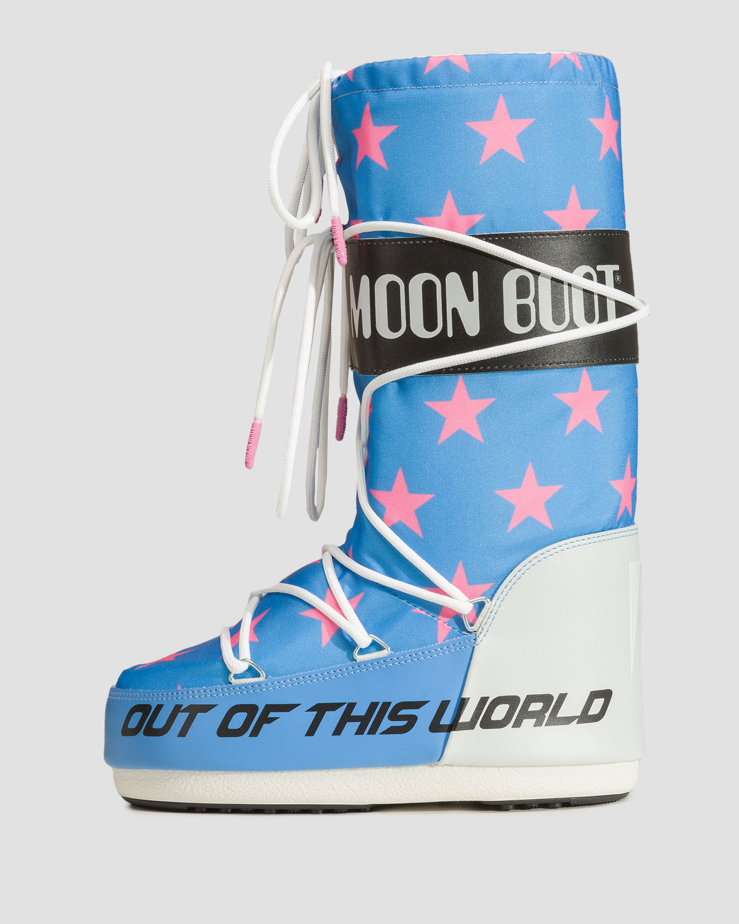 Women's snow boots Moon Boot Icon Retrobiker Blue