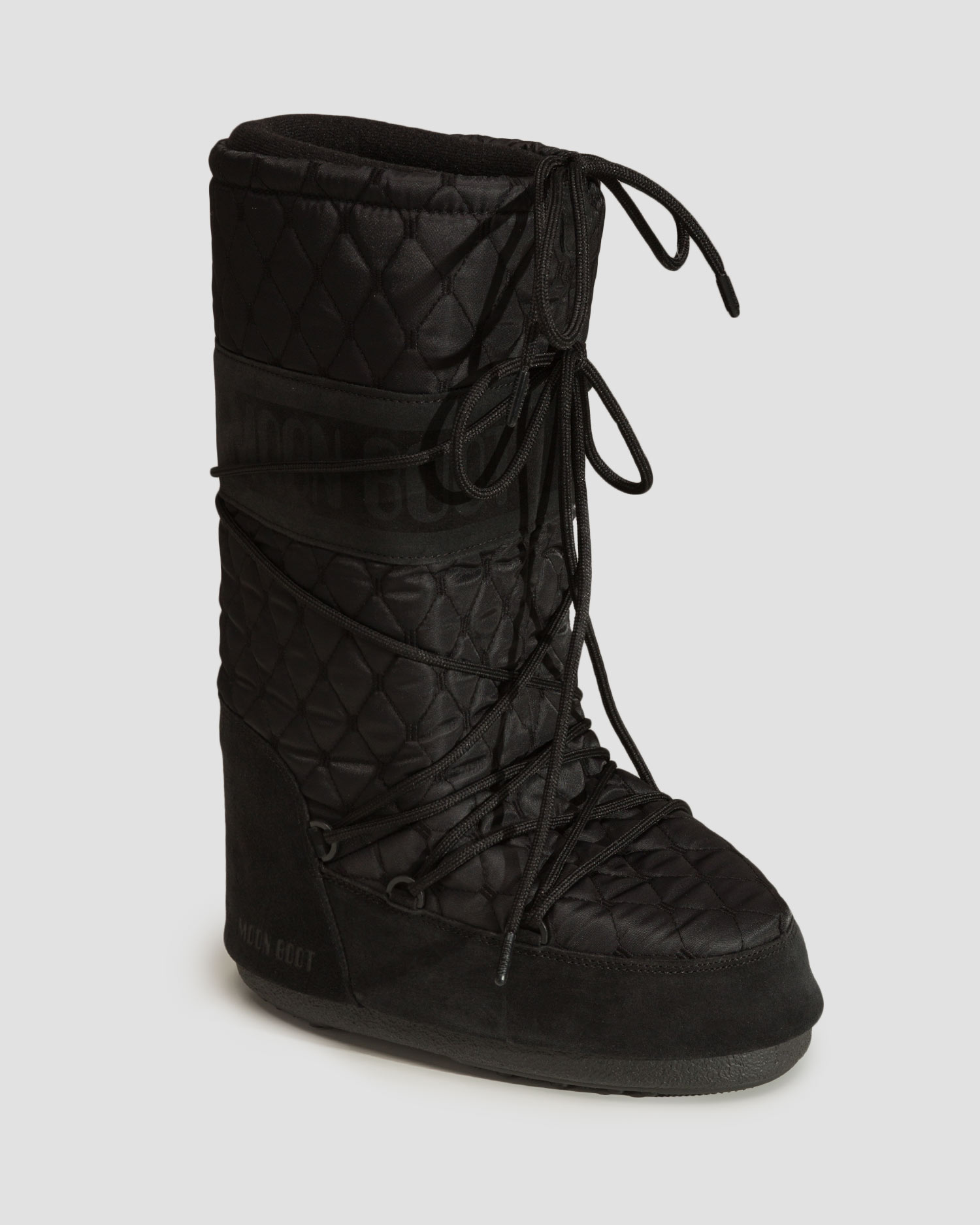 Bottes d'hiver noires pour femmes Moon Boot Resort Icon Quilted