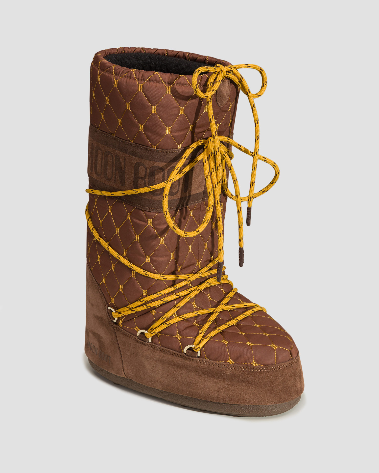 Bottes d'hiver marron pour femmes Moon Boot Resort Icon Quilted