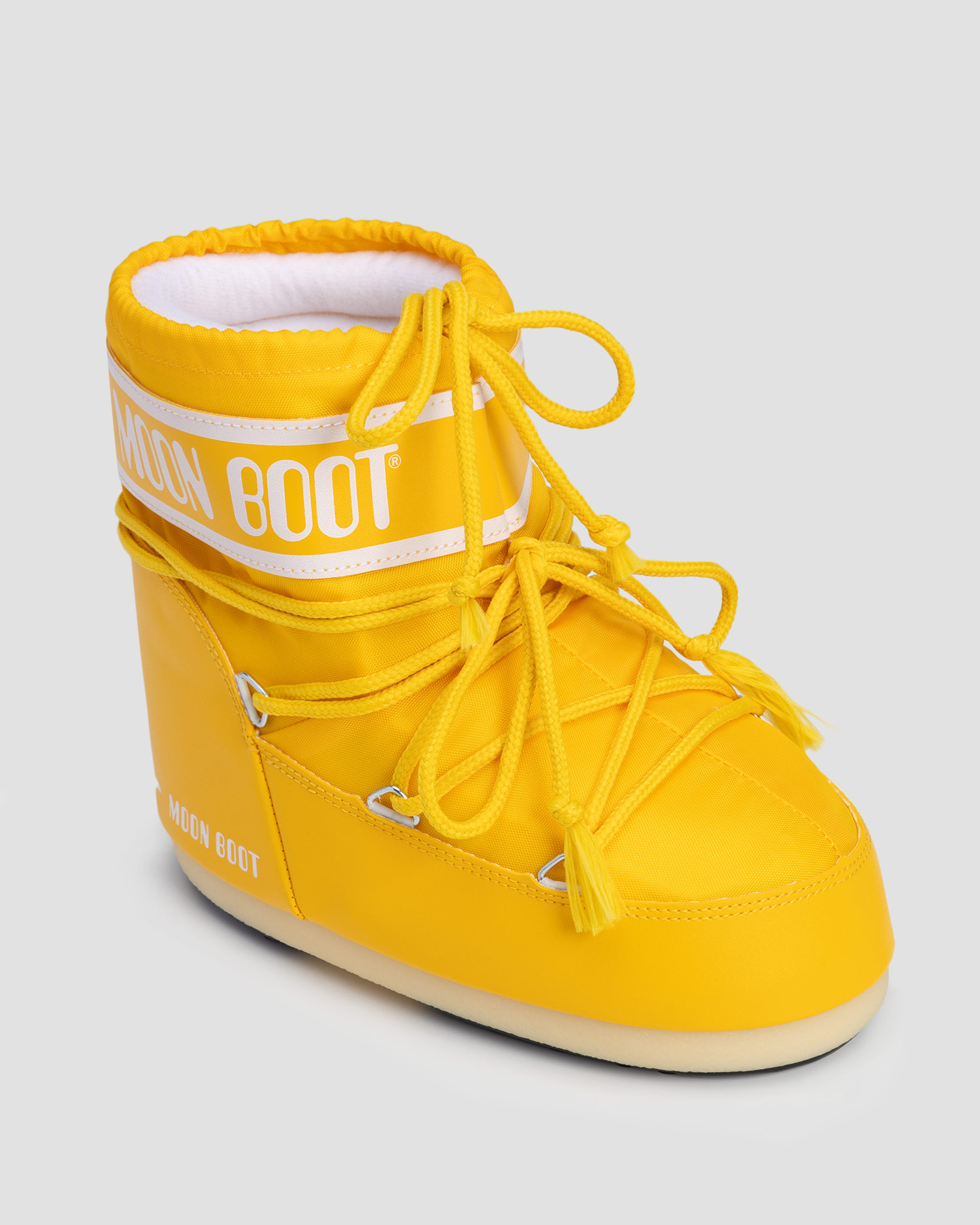 Dámske žlté zimné čižmy Moon Boot Icon Low Nylon