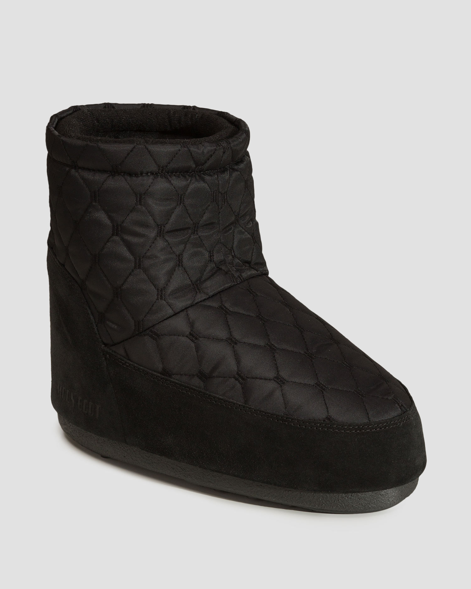 Czarna buty zimowe damskie Moon Boot Icon Low Nolace Quilted