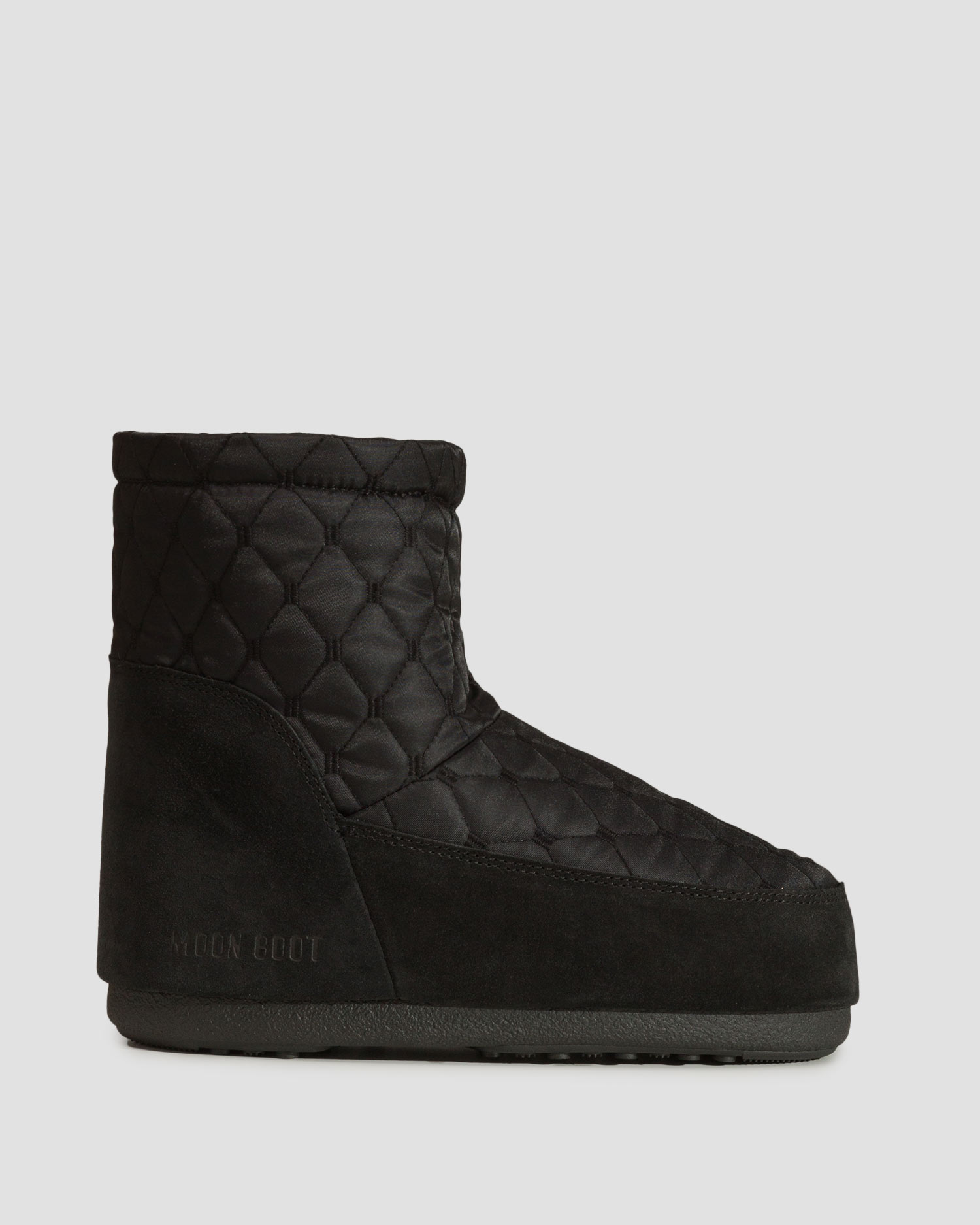 Czarna buty zimowe damskie Moon Boot Icon Low Nolace Quilted