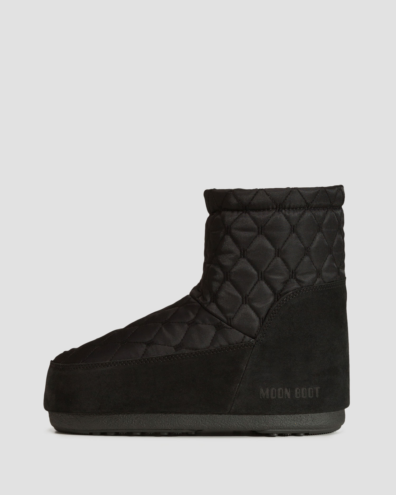 Czarna buty zimowe damskie Moon Boot Icon Low Nolace Quilted