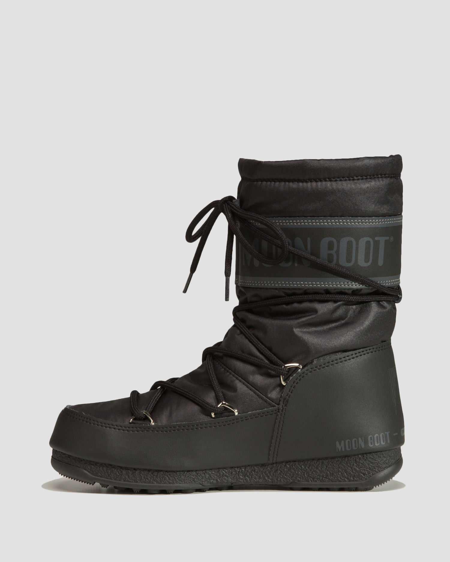 Czarne śniegowce Moon Boot Mid Nylon