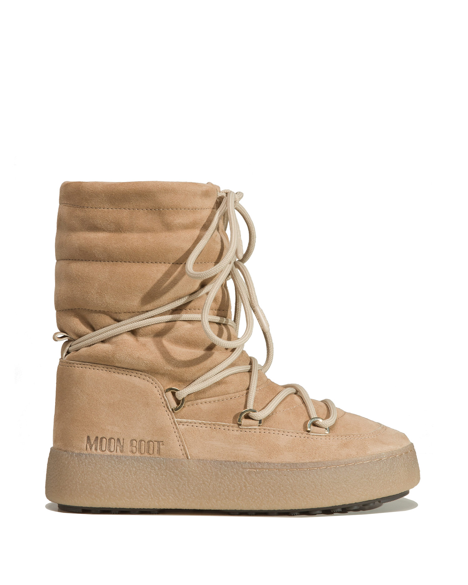 moon boots beige low