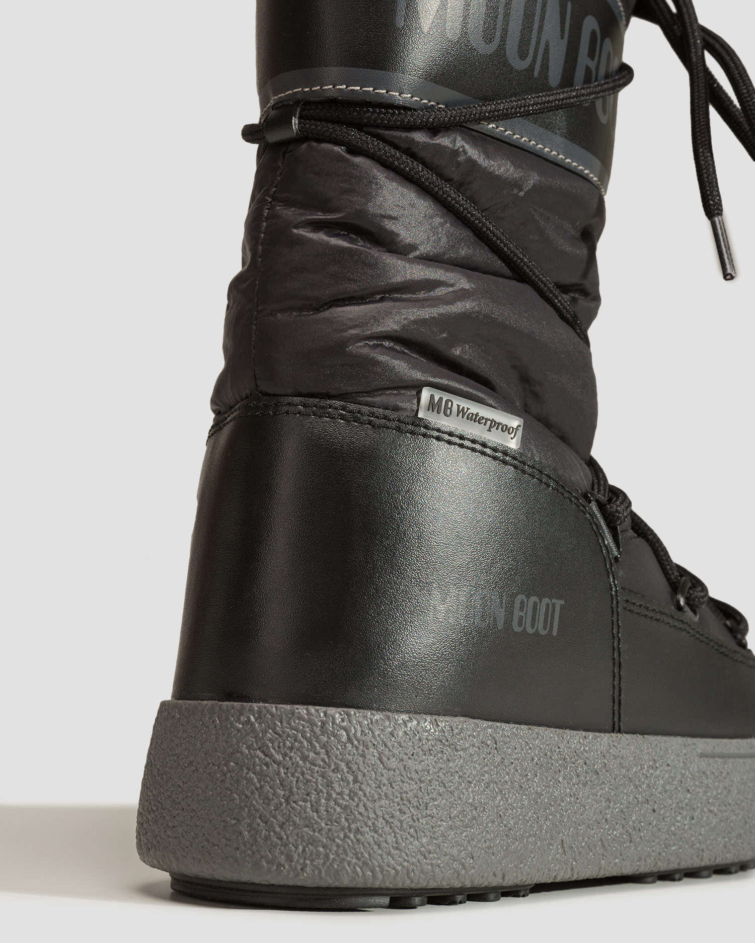Śniegowce damskie Moon Boot Ltrack High Nylon Wp Czarne