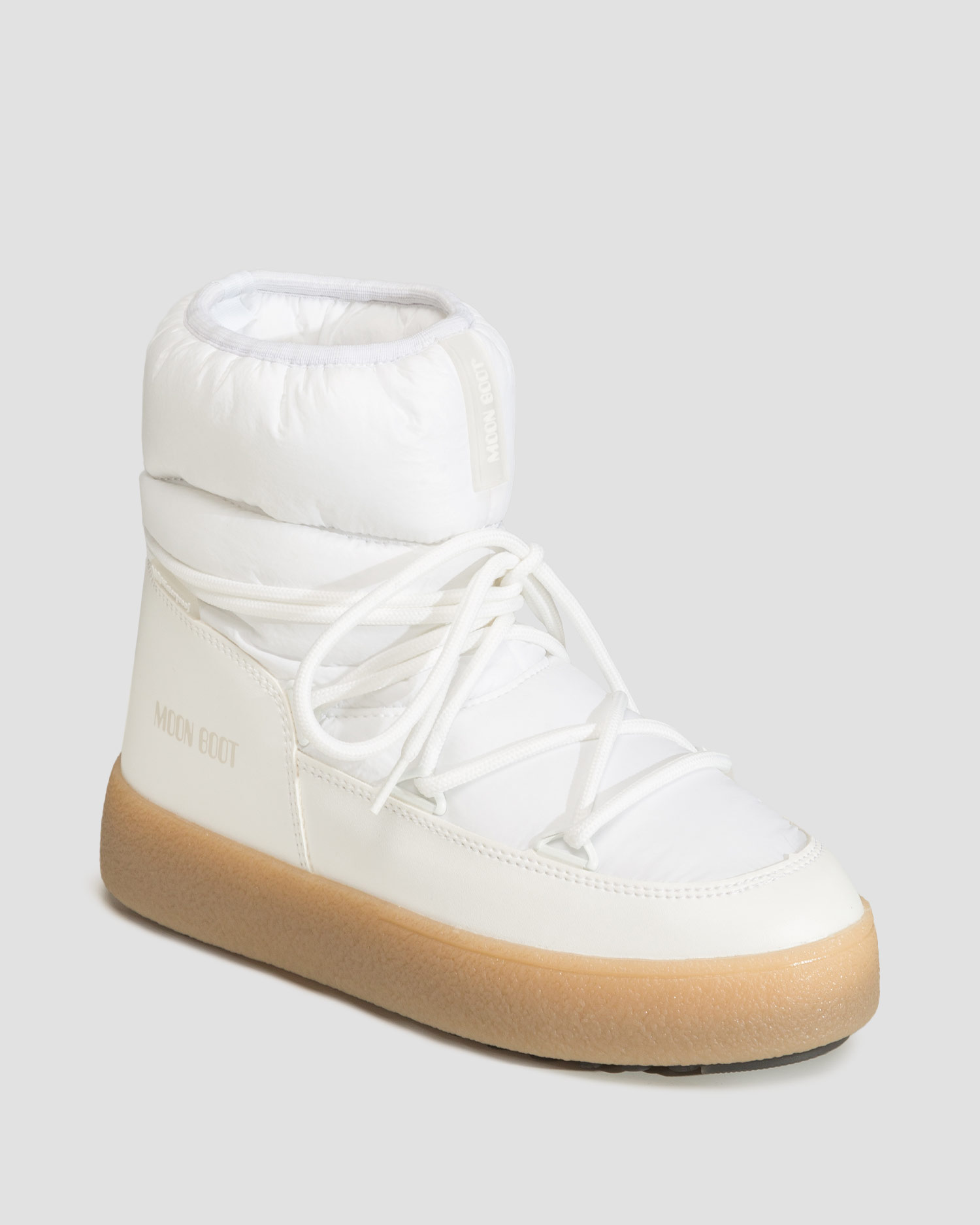 Moon Boot Ltrack Low Nylon Wp Weiß Damen-Winterstiefel