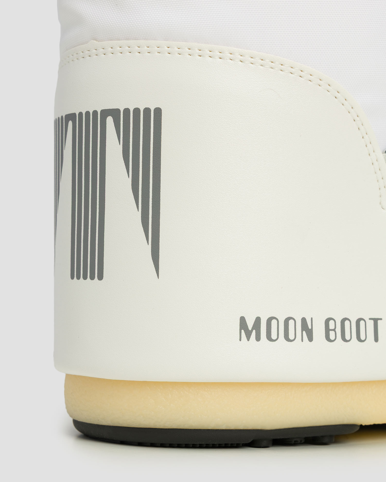 Cizme de zăpadă albe Moon Boot Icon Nylon