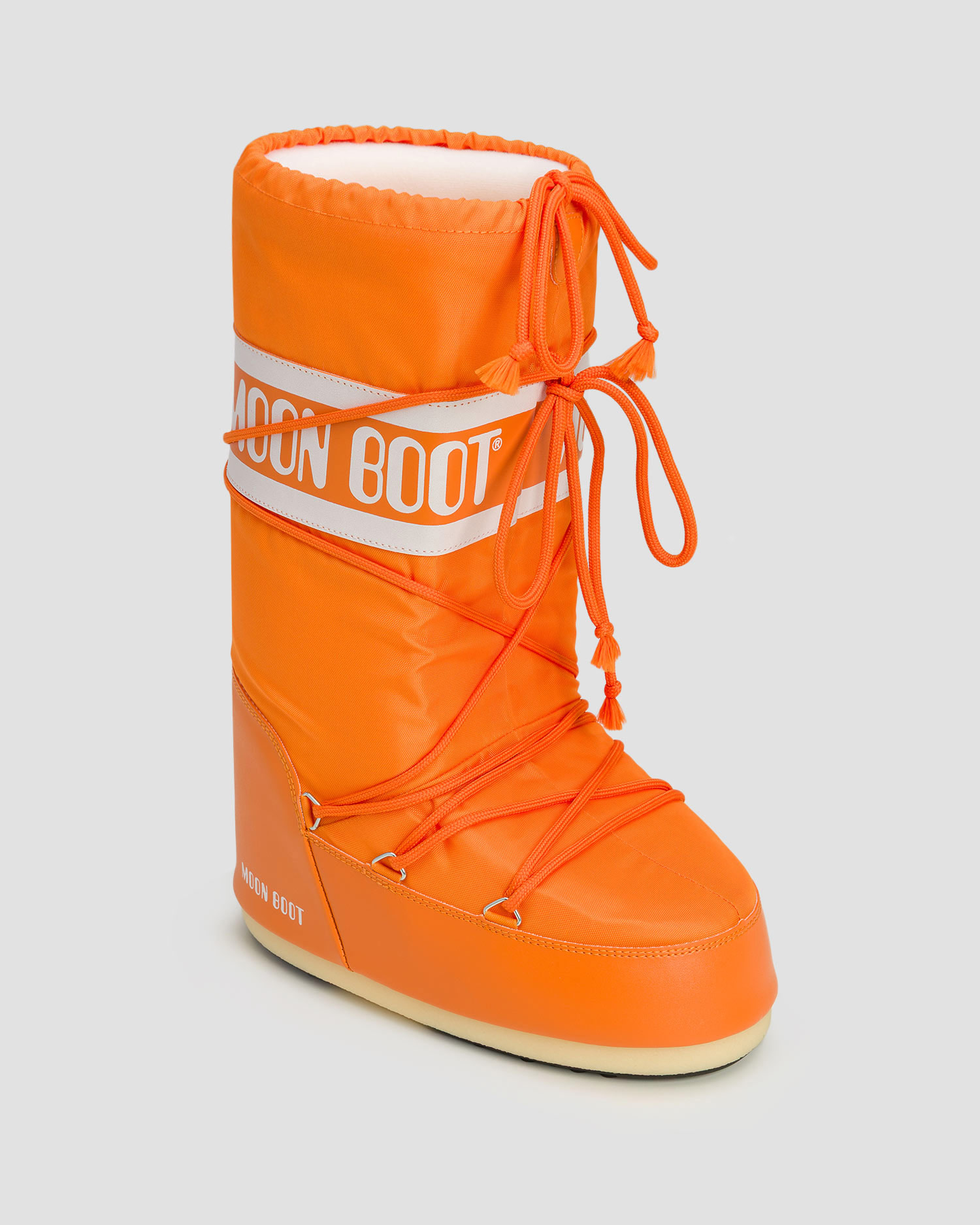 Pomarańczowe śniegowce Moon Boot Icon Nylon