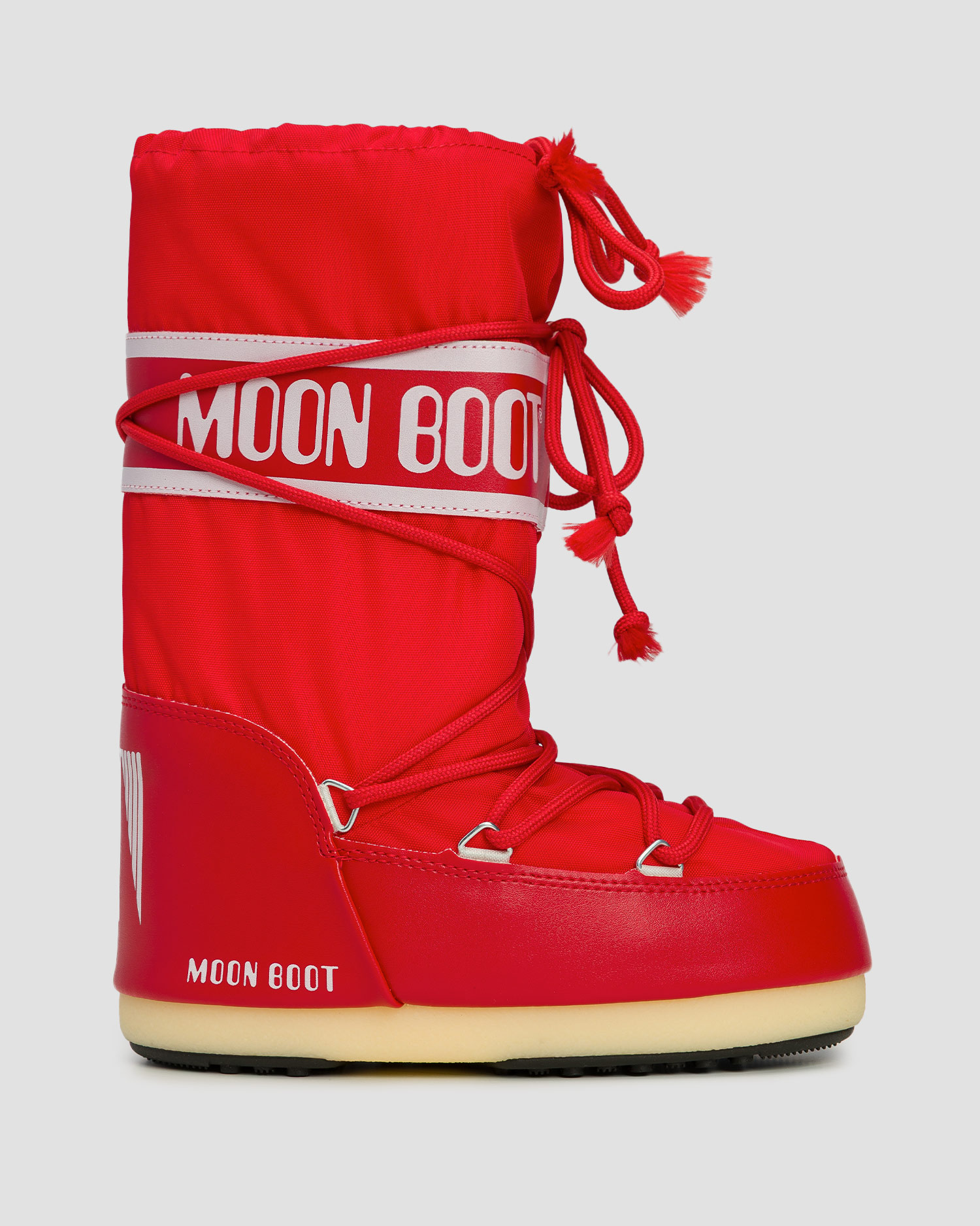 Bottes de neige rouges Moon Boot Icon Nylon
