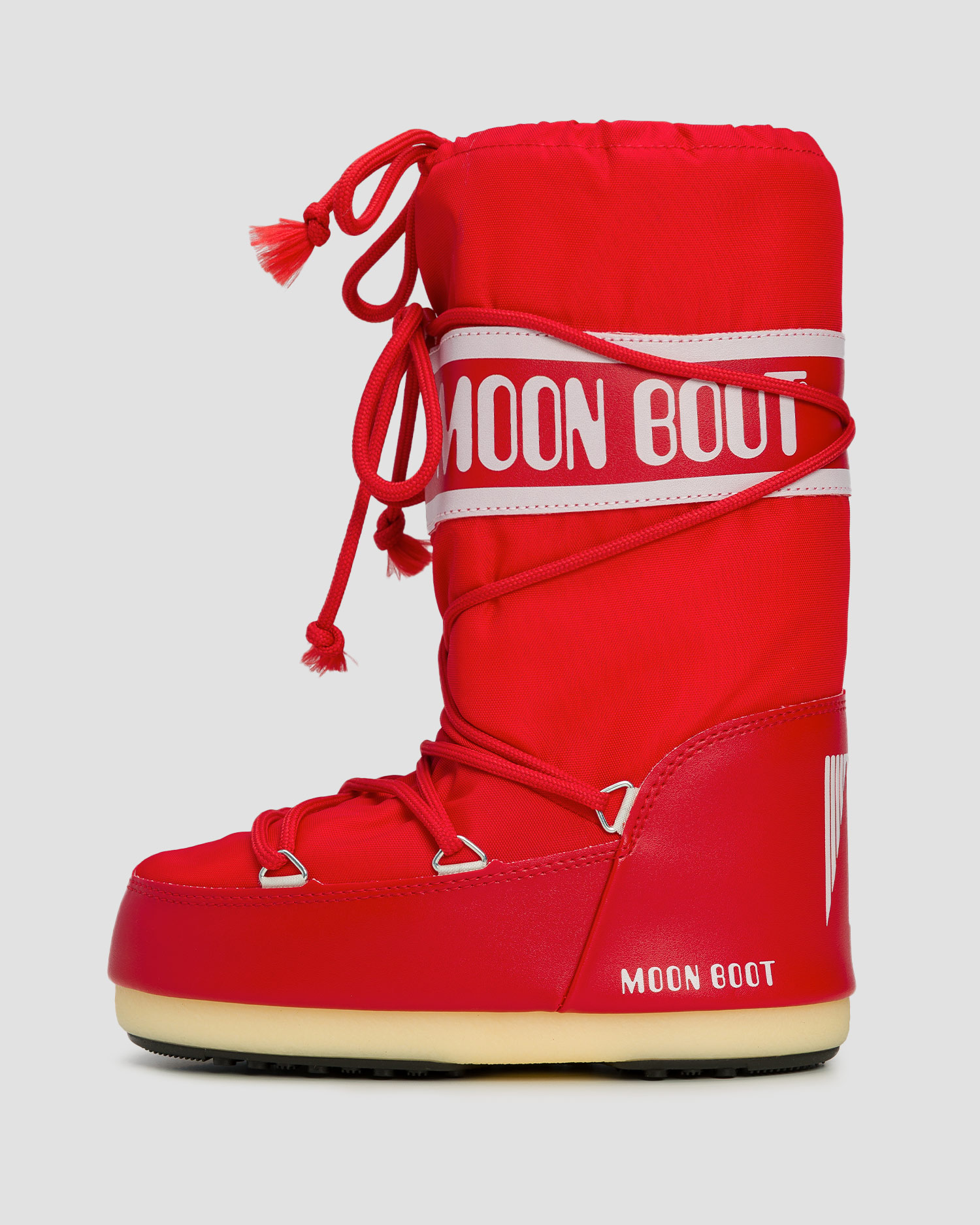 Červené sněhule Moon Boot Icon Nylon