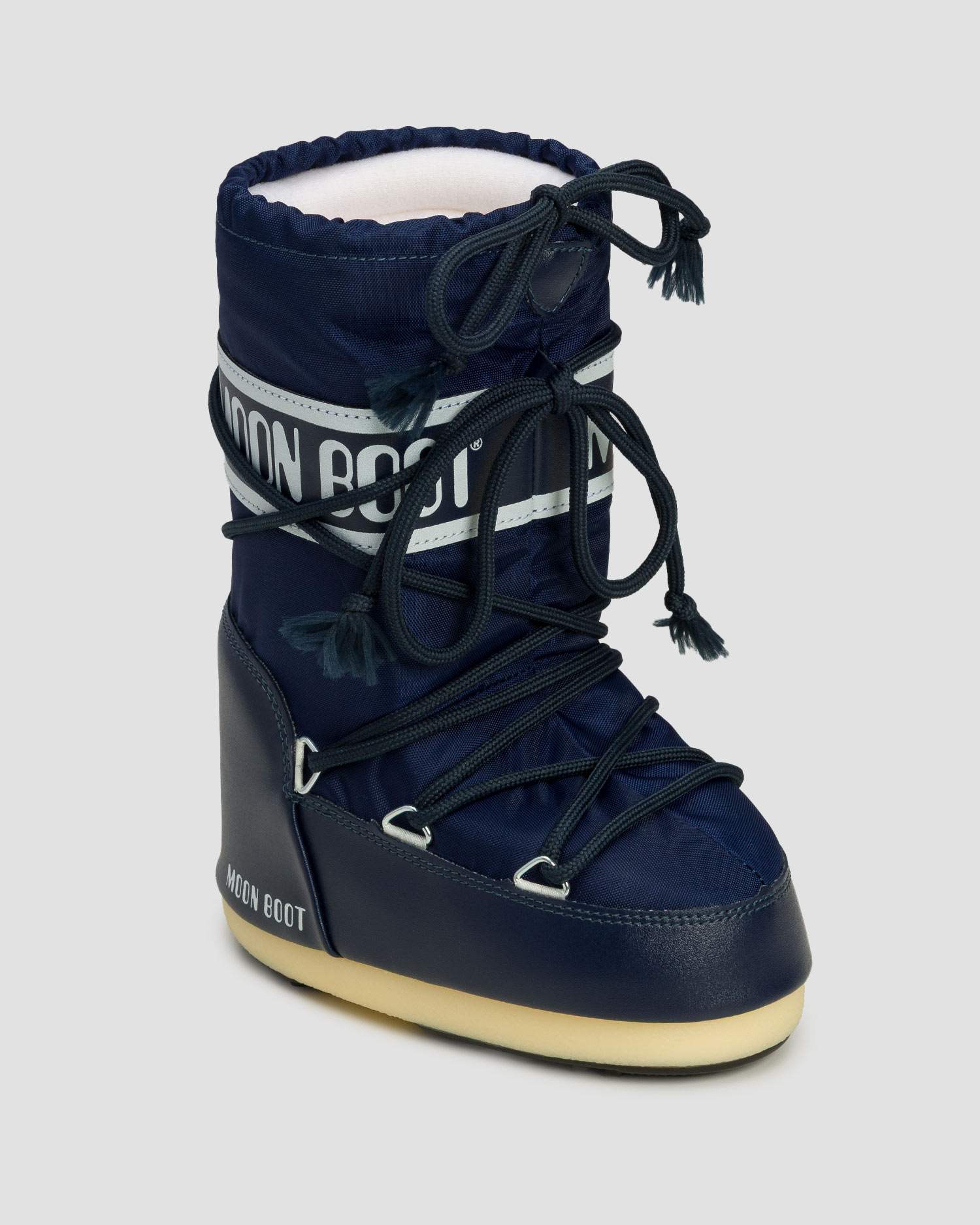 Tmavě modré sněhule Moon Boot Icon Nylon, Barva/Vzor: Granatowy