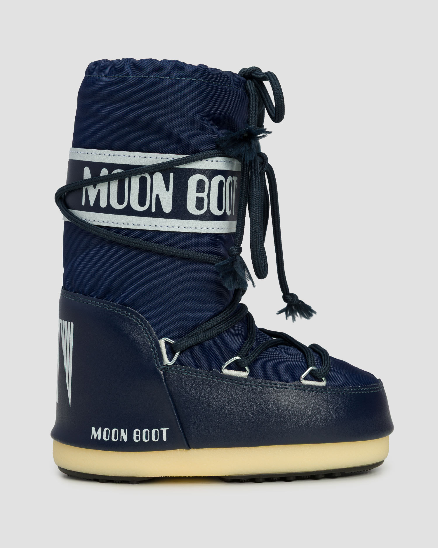 Granatowe śniegowce Moon Boot Icon Nylon
