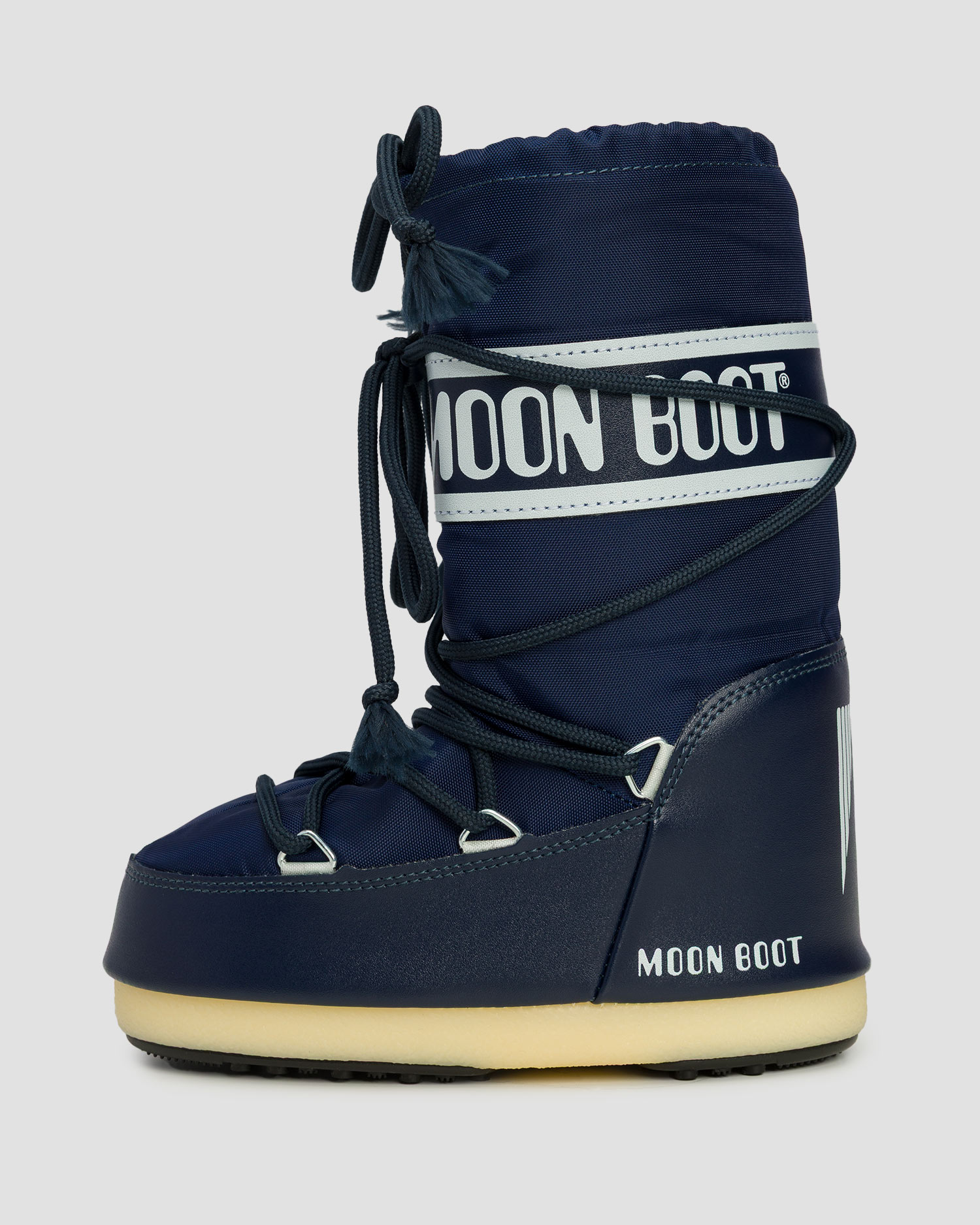 Granatowe śniegowce Moon Boot Icon Nylon