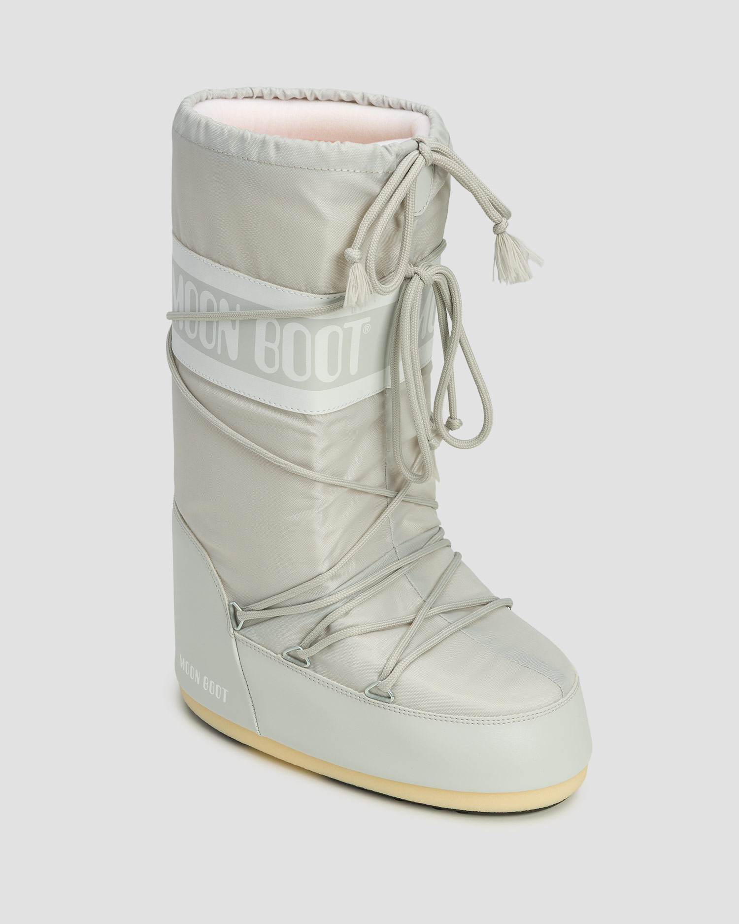 Moon Boot Icon Nylon Schneestiefel in Grau