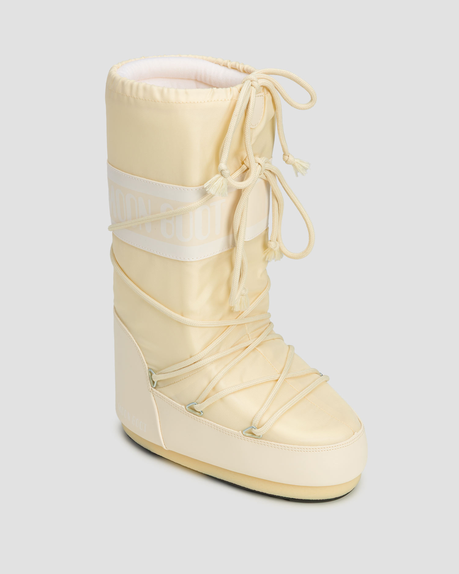 Beżowe śniegowce Moon Boot Icon Nylon