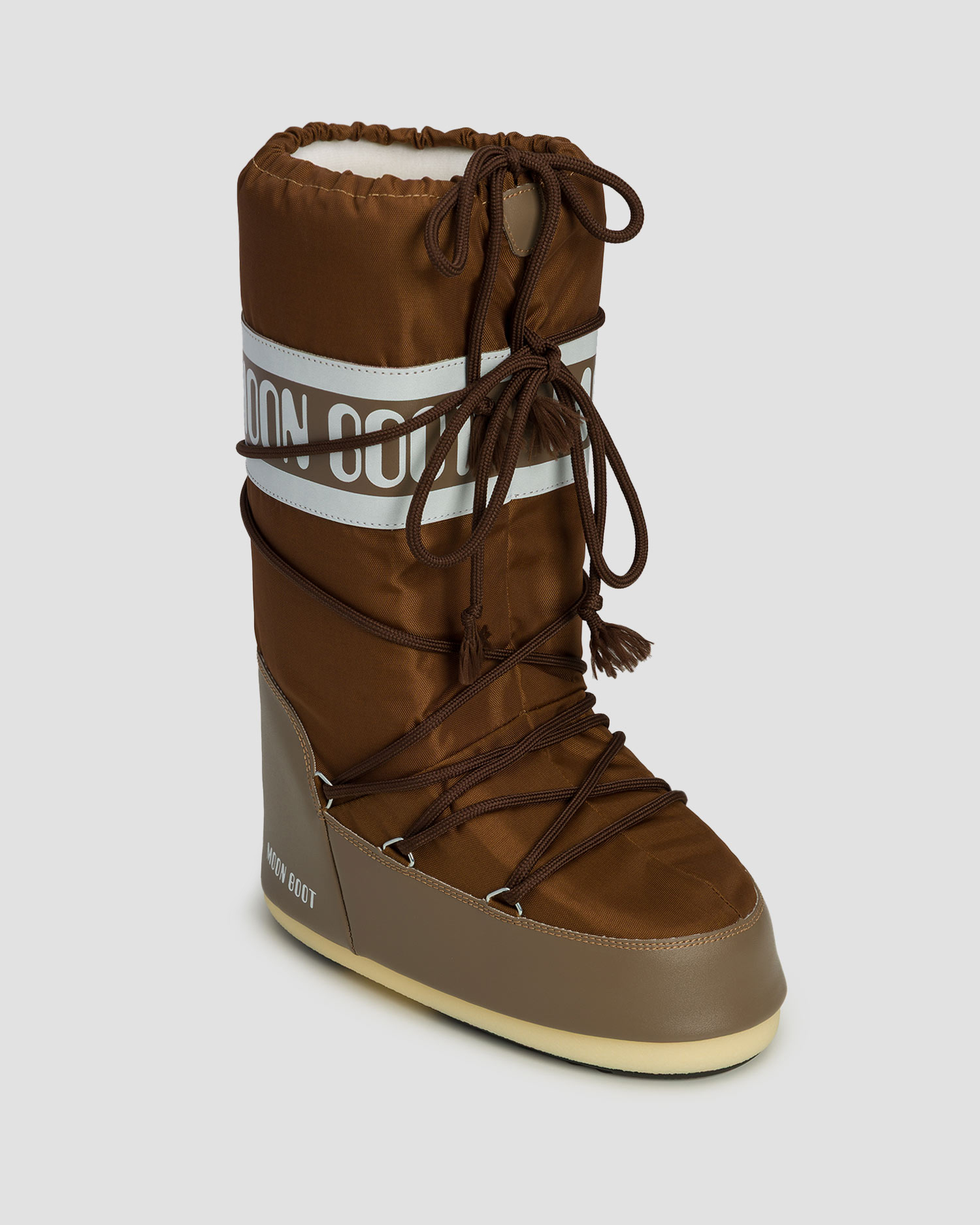 Brązowe śniegowce Moon Boot Icon Low Nylon