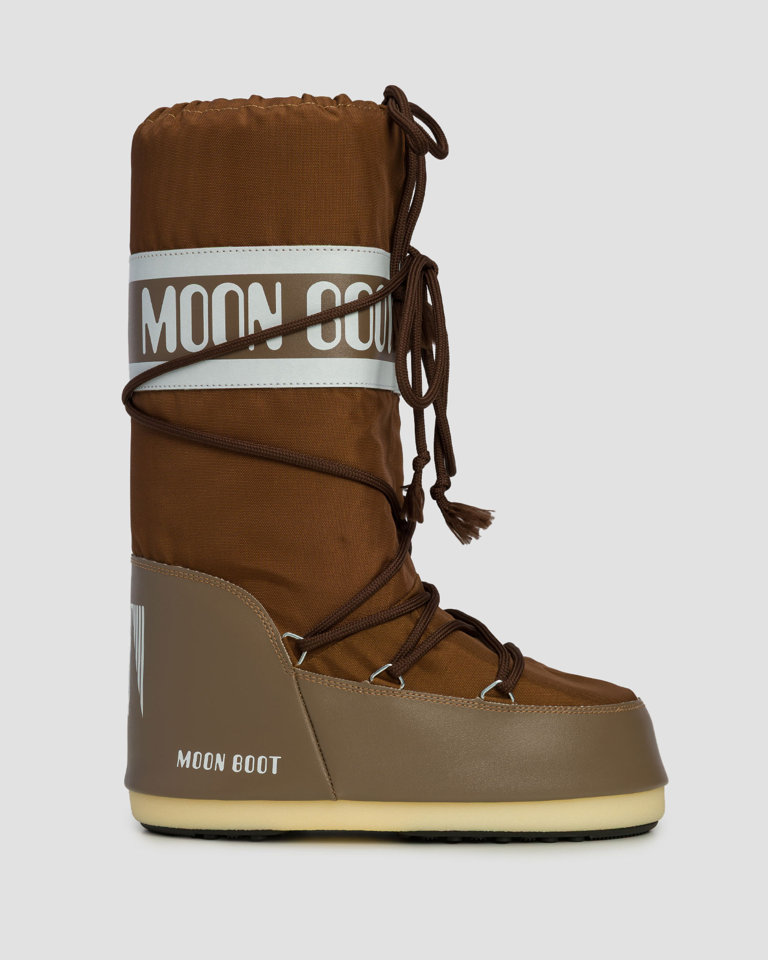 Brązowe śniegowce Moon Boot Icon Nylon