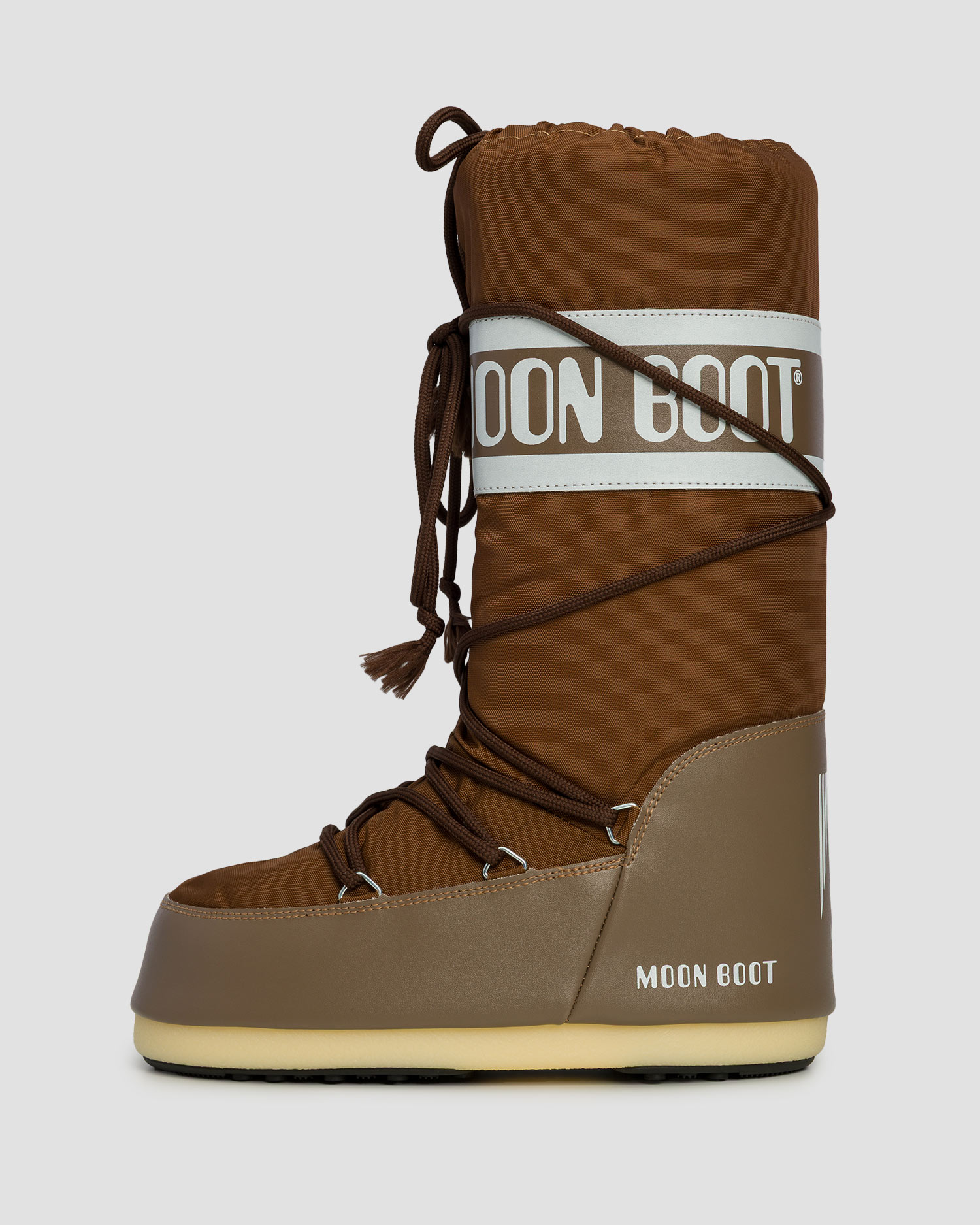 Brązowe śniegowce Moon Boot Icon Nylon