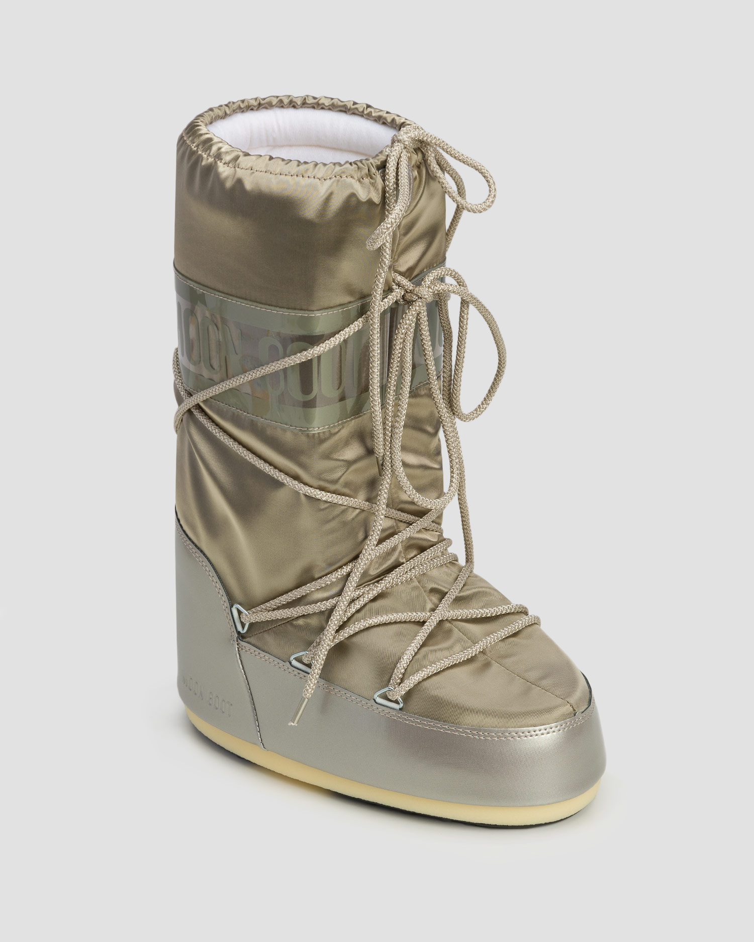 Złote śniegowce damskie Moon Boot Icon Glance New